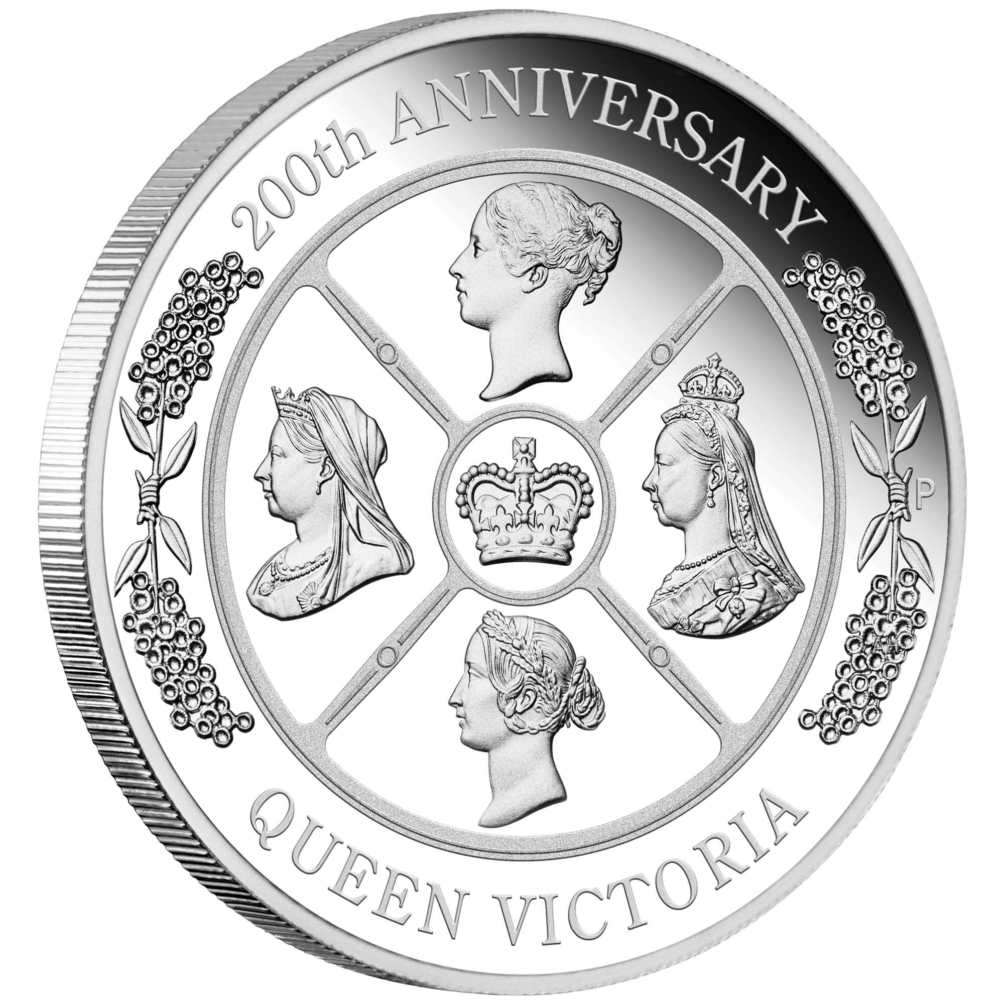 01 queen victoria 200th anniversary 2019 1oz silver proof OnEdge