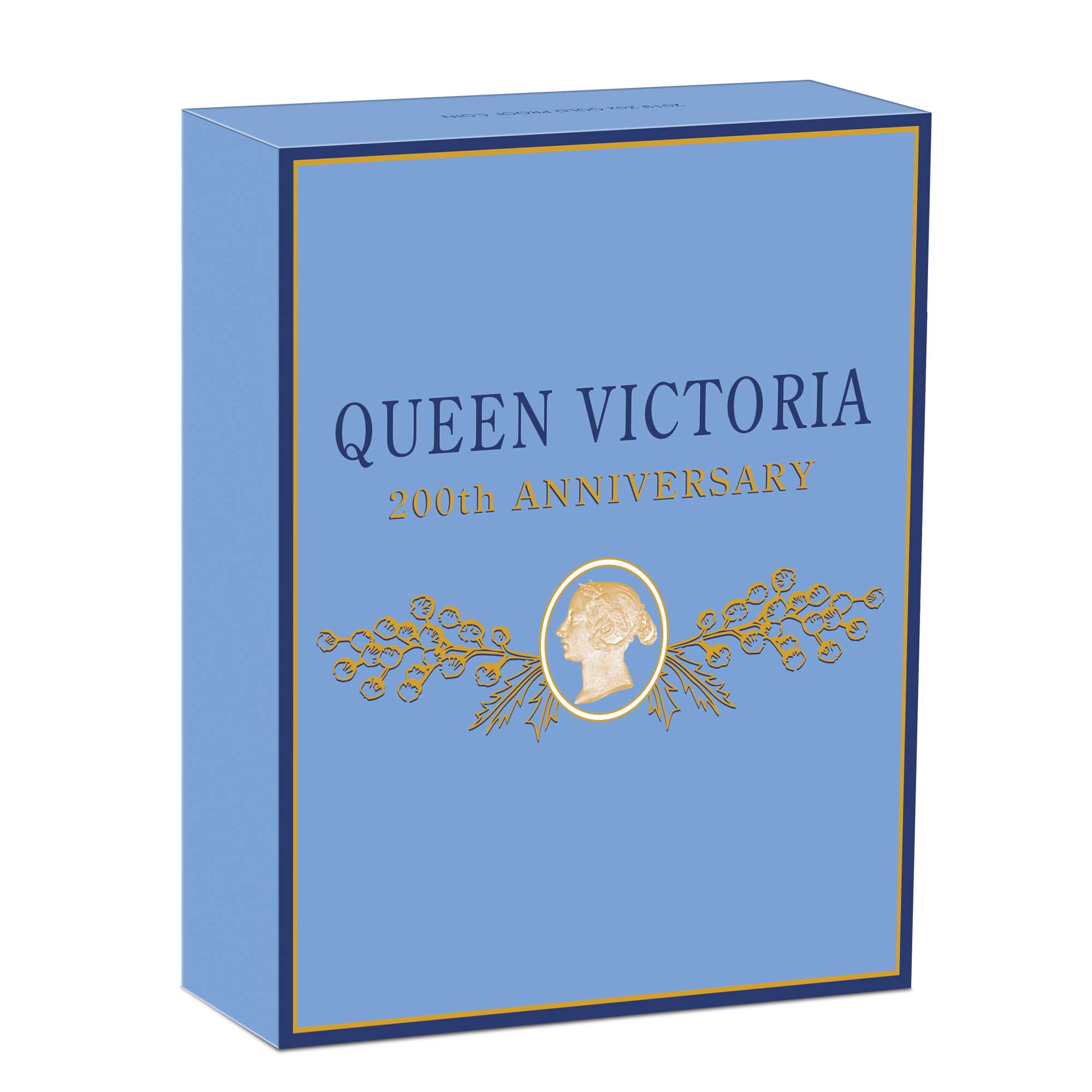 09 Queen Victoria 200th Anniversary  Gold 2oz Proof InShipper HighRes