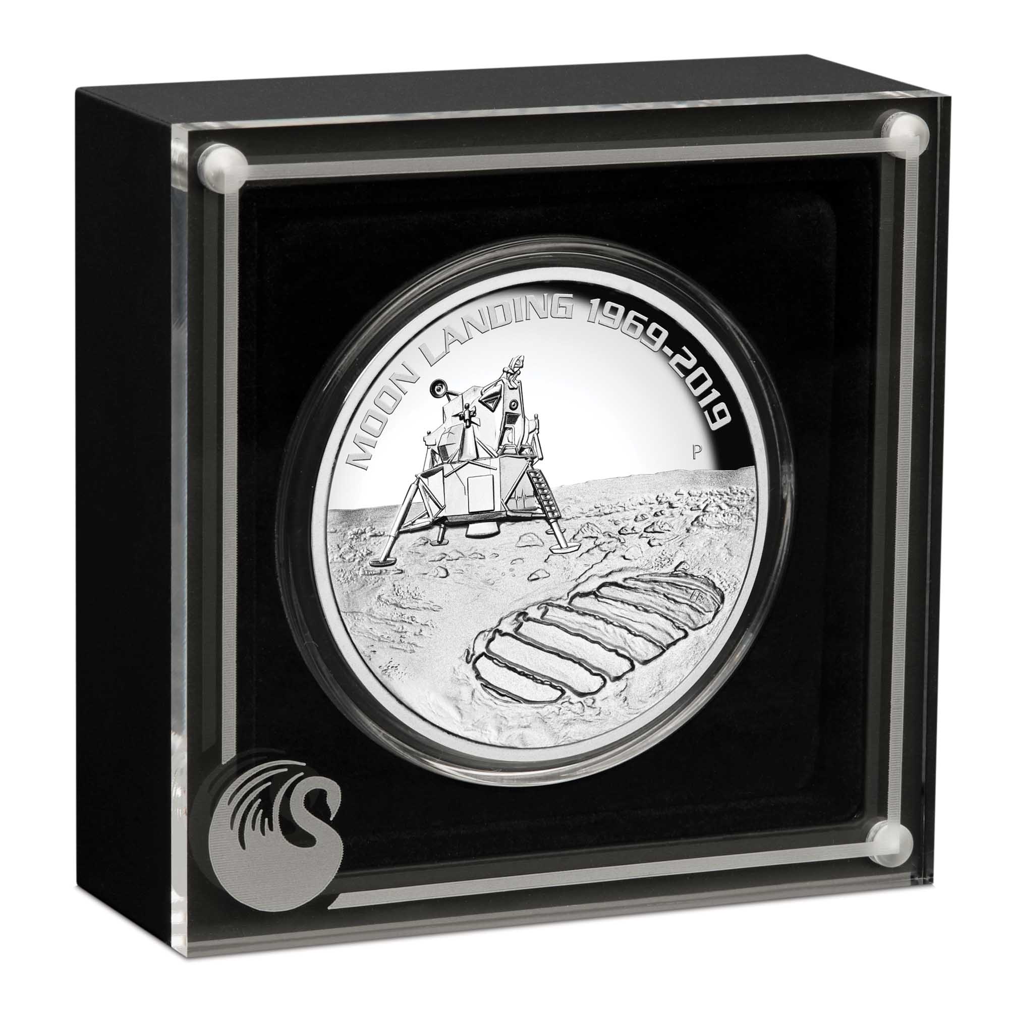 04 50th anniversary of the moon landing 2019 5oz silver proof high relief InCase