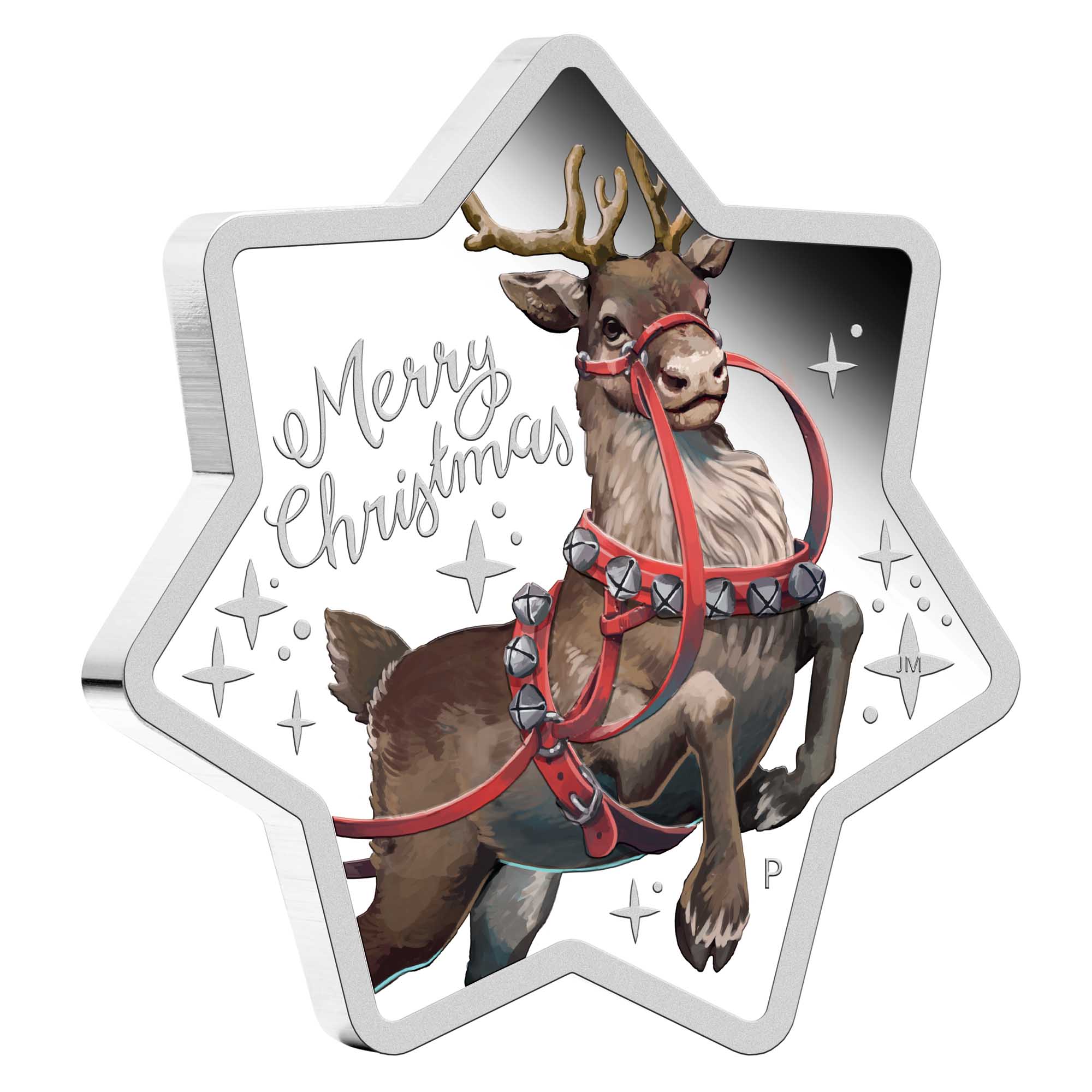 01 christmas star shaped 2019 1oz silver proof OnEdge