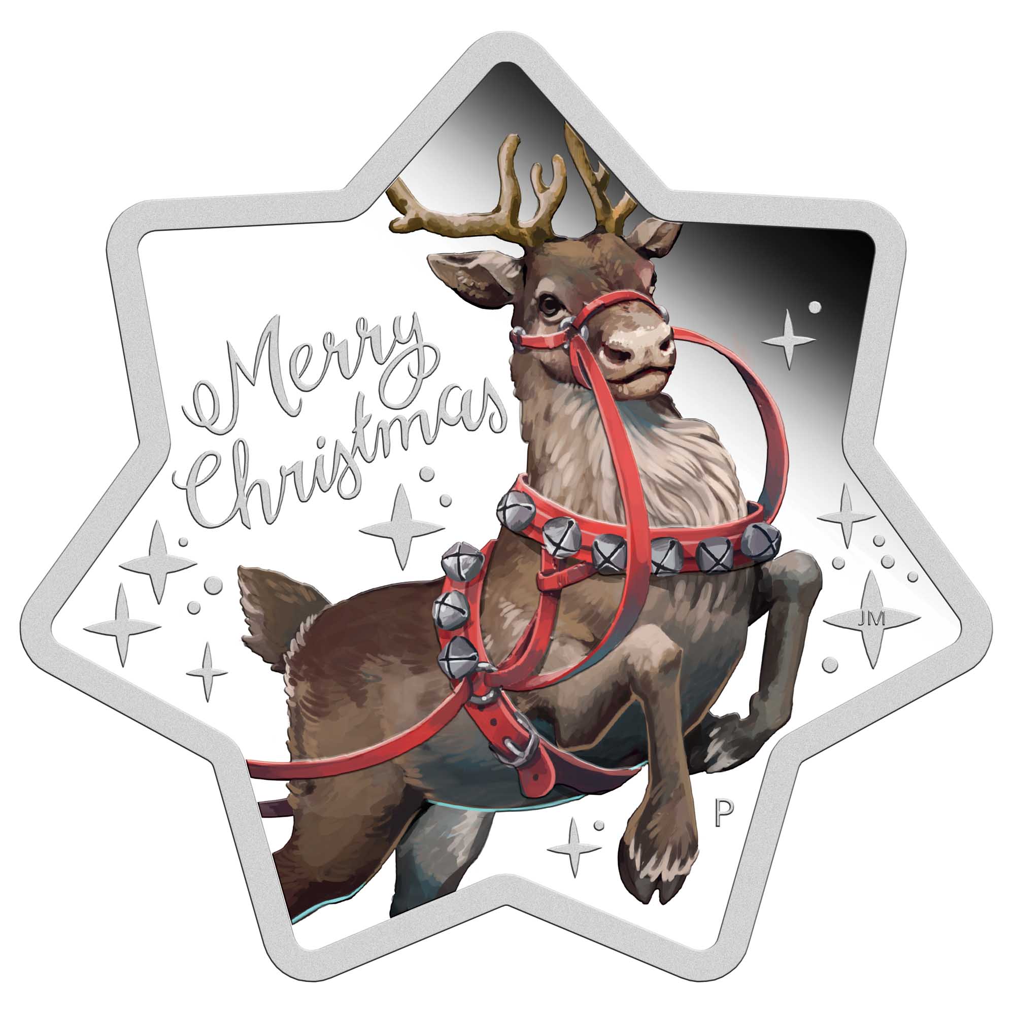 02 christmas star shaped 2019 1oz silver proof StraightOn