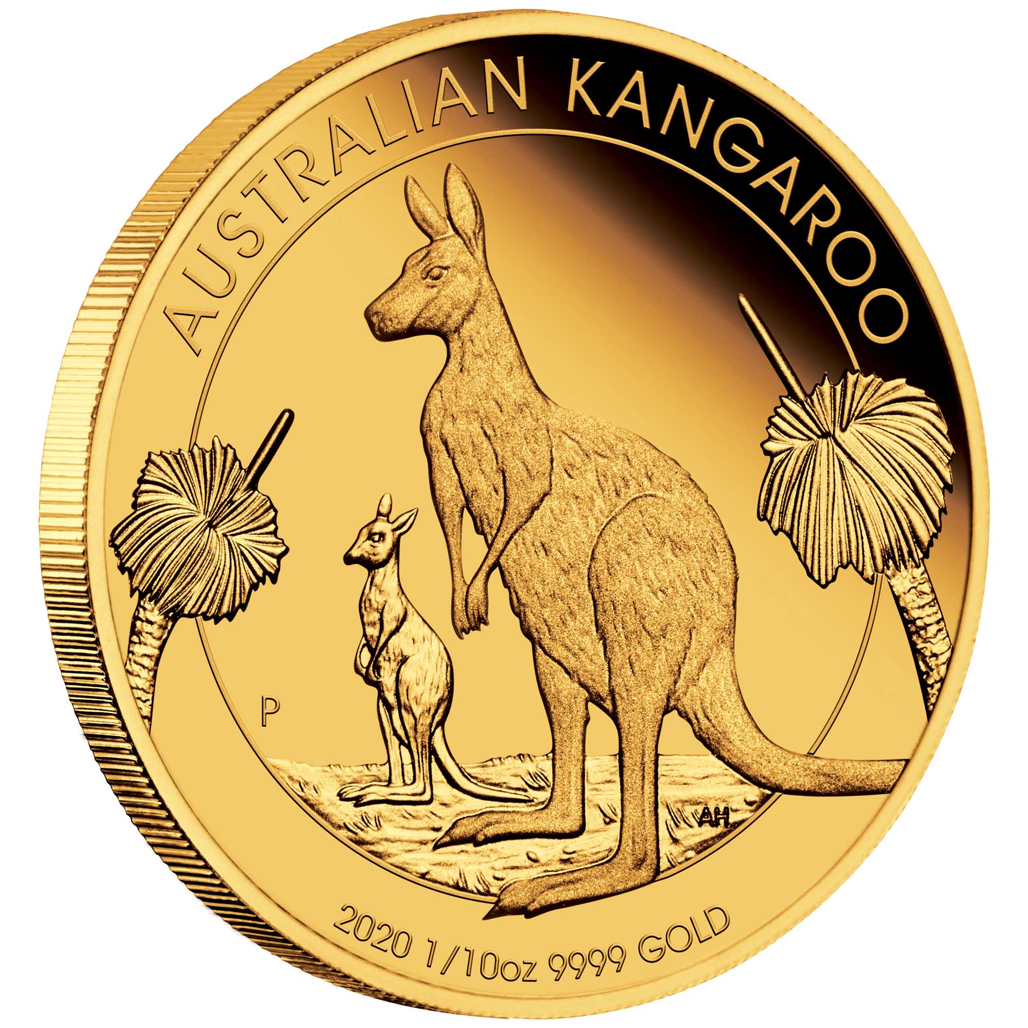 04 australian kanagroo 2020 gold proof OnEdge