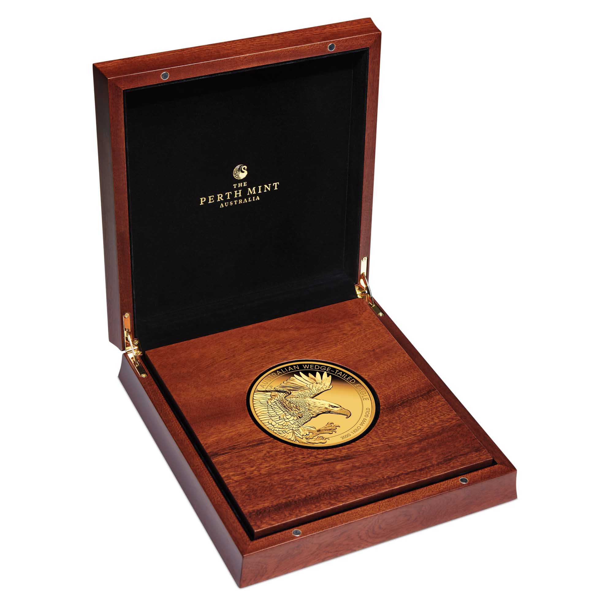 04 australian wedge tailed eagle 2020 1kg gold proof InCase