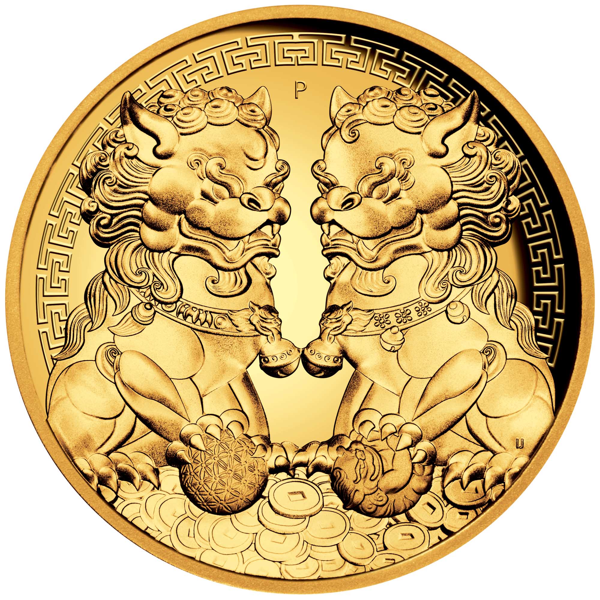 02 double pixiu 2020 2oz gold proof high relief StraightOn