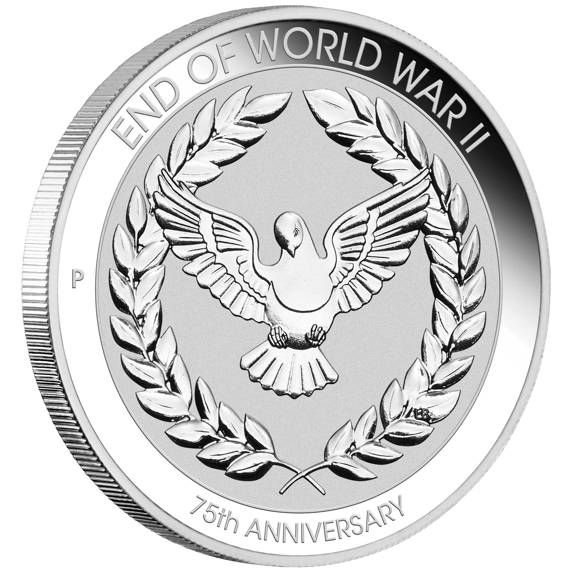 01 end of wwii 75th anniversary coin in card 2020 1 10oz silver OnEdge