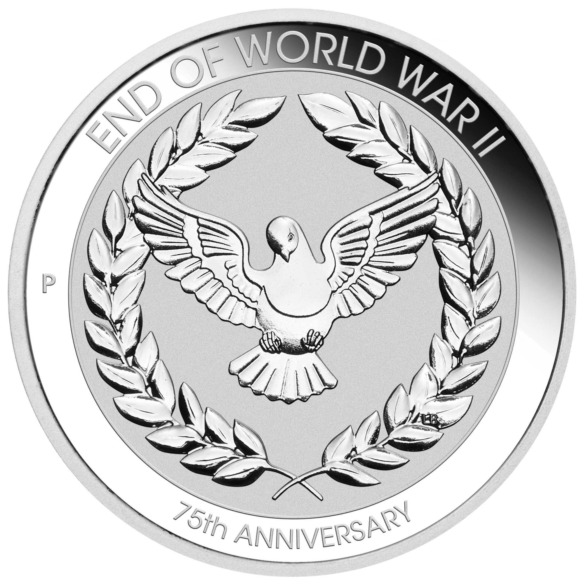 02 end of wwii 75th anniversary coin in card 2020 1 10oz silver StraightOn