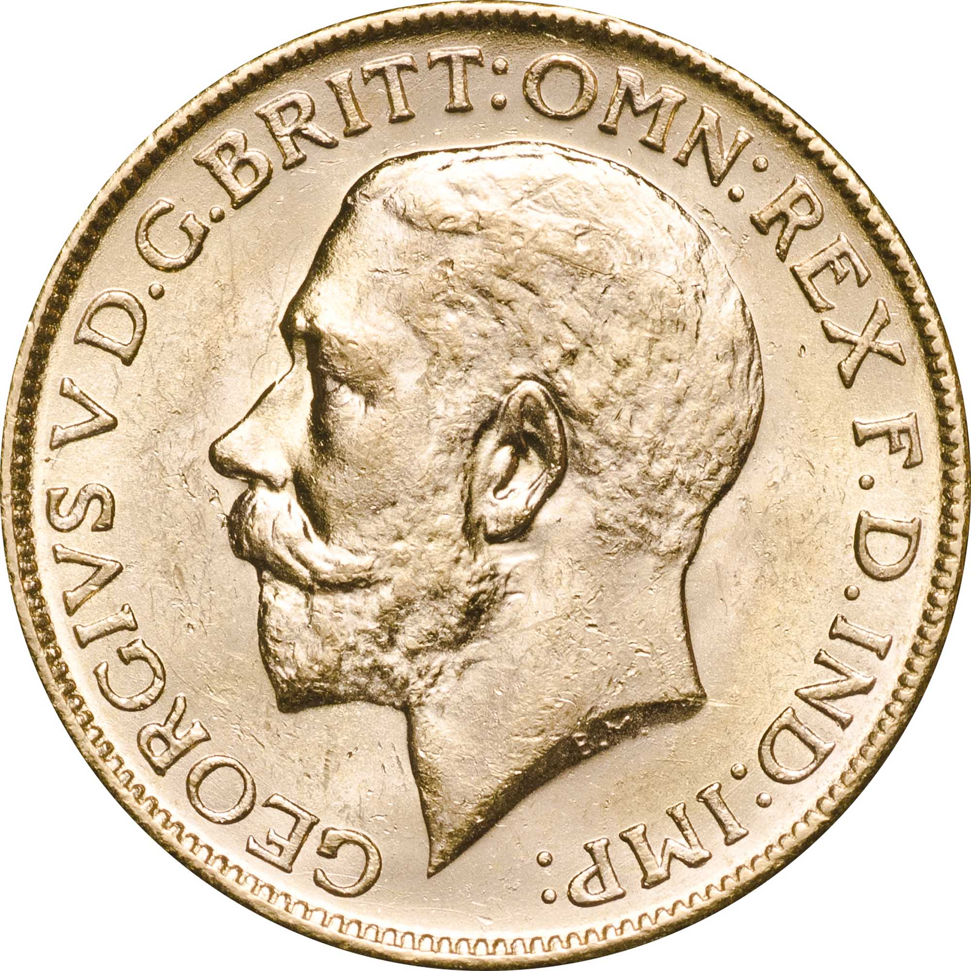 03 1913 gold sovereign mintmark trio Obverse