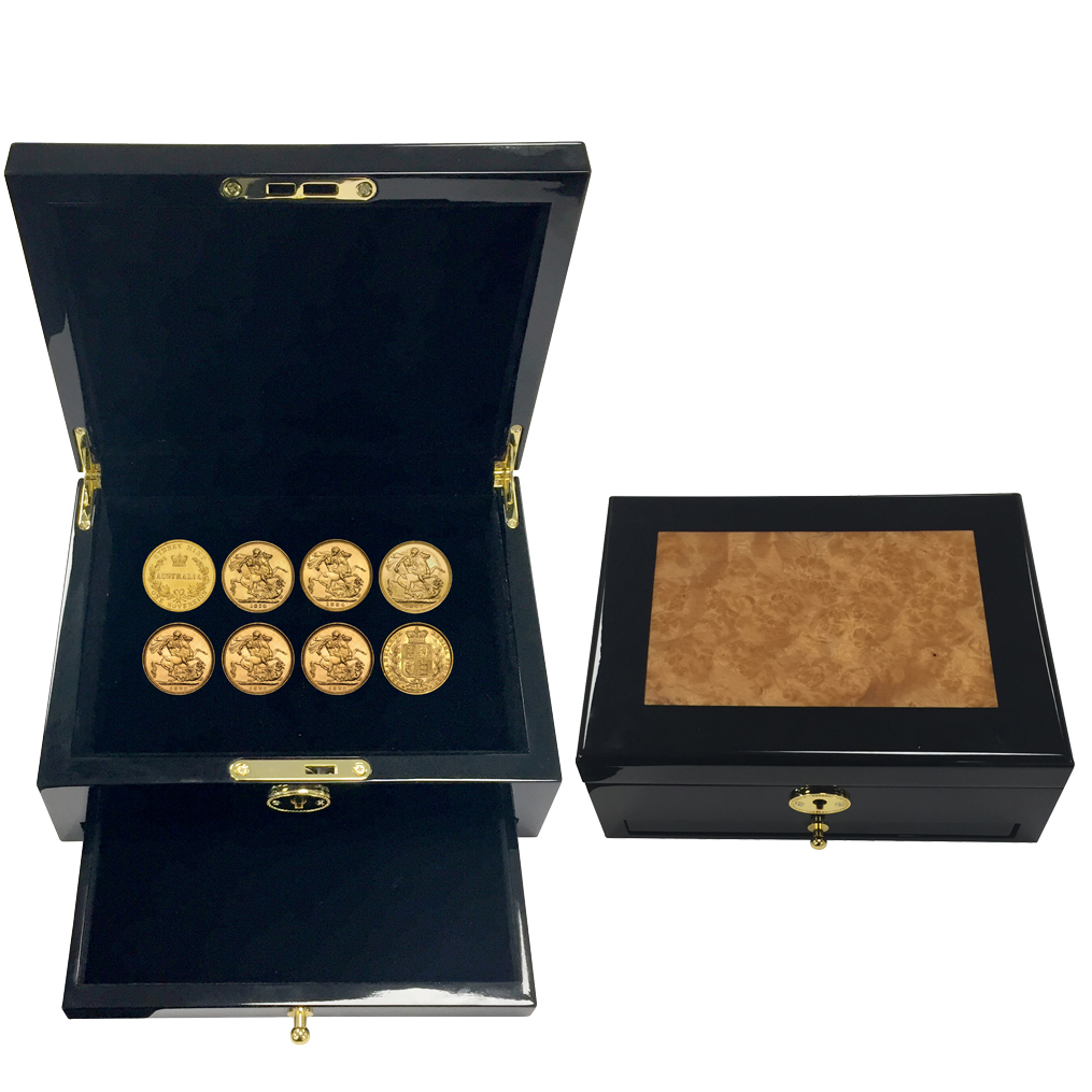 1. 20K74AAA 1857 1931 Sovereign Complete Type Set Packaging