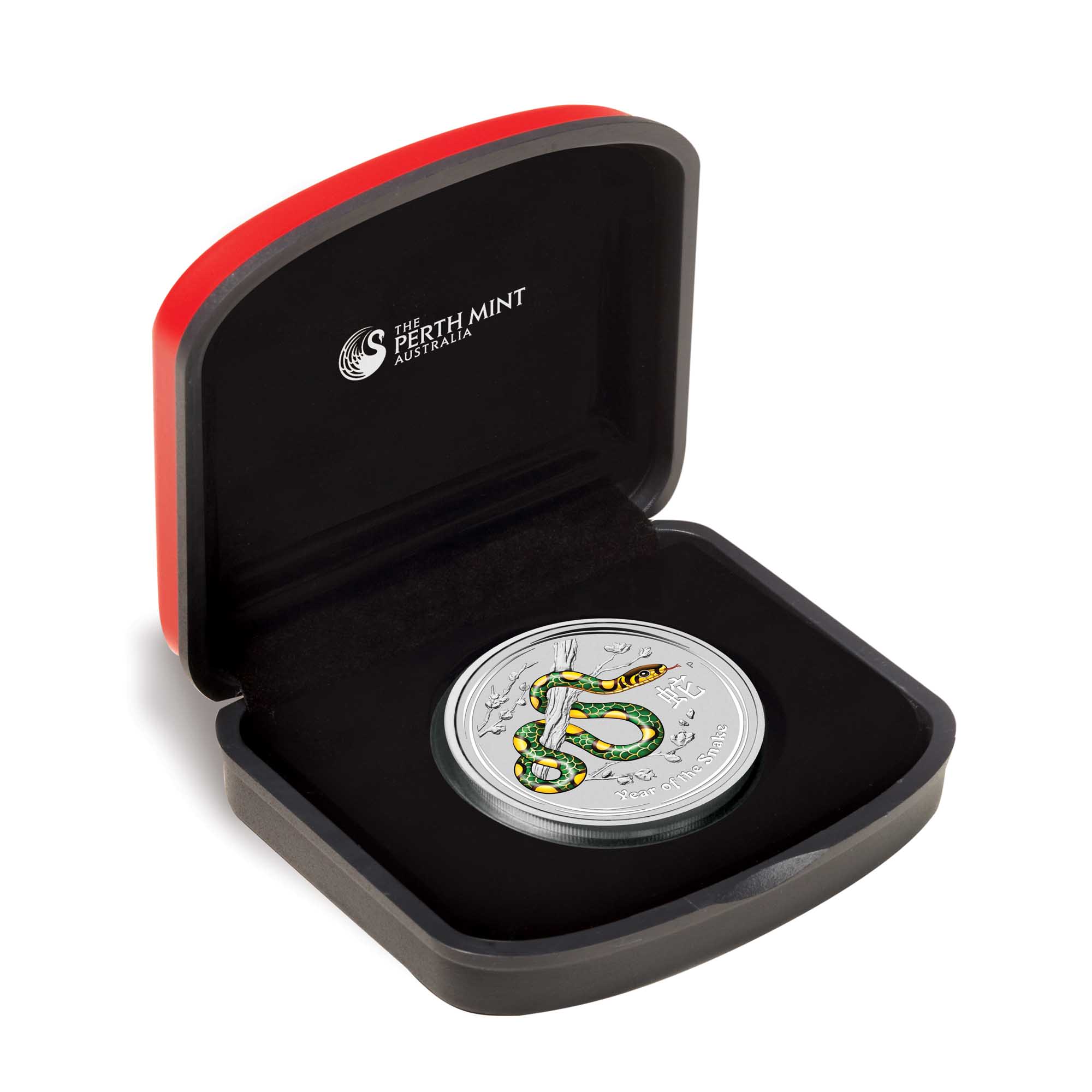 04 2013 BerlinShowSpecial  Snake Silver 1oz Coloured InCase