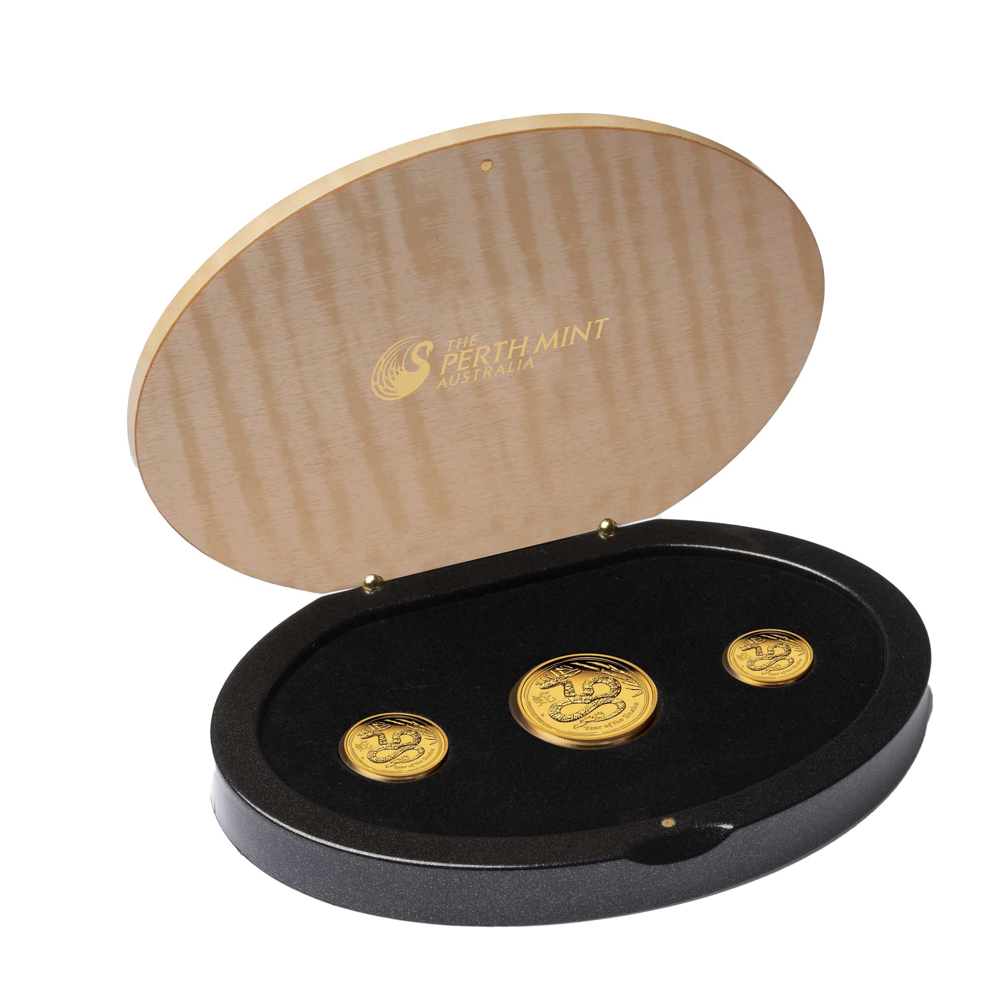08 2013 Lunar YearOfTheSnake Gold 3CoinSet Proof InCase High V2