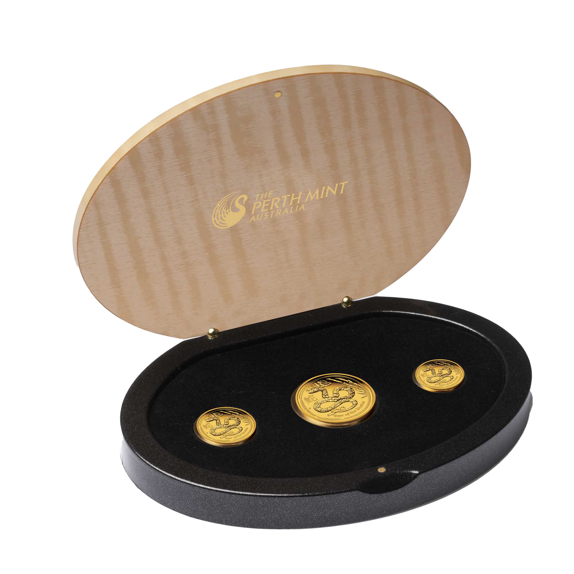 08 2013 Lunar YearOfTheSnake Gold 3CoinSet Proof InCase High V2