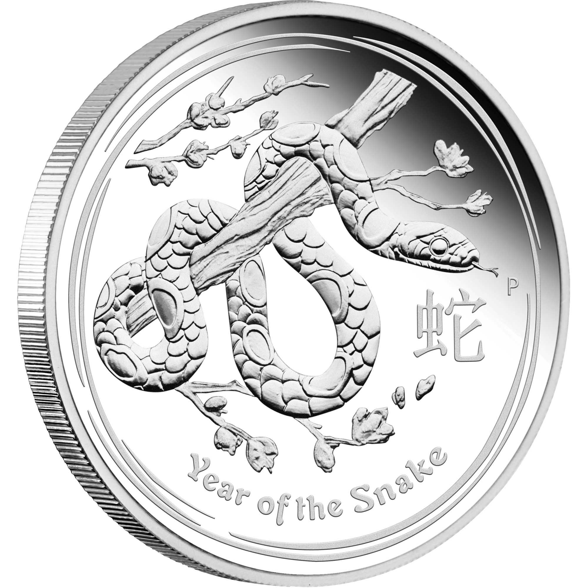 01 2013 Lunar YearOfTheSnake Silver 1oz Proof OnEdge HighRes