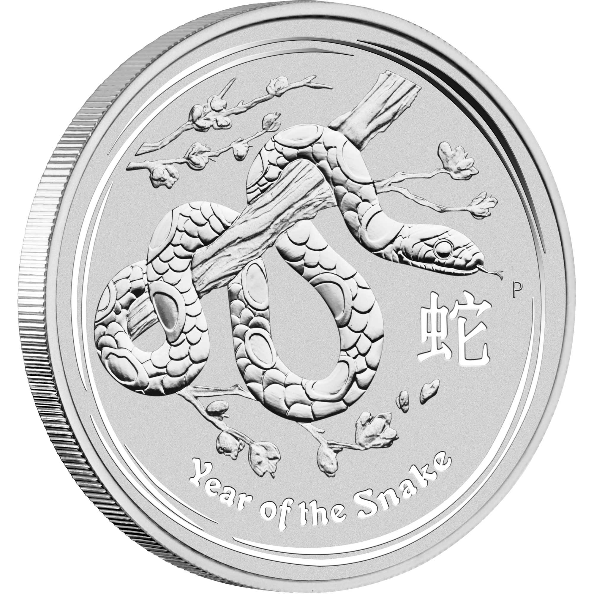 05 2013 Lunar YearOfTheSnake Silver 1kilo Bullion OnEdge