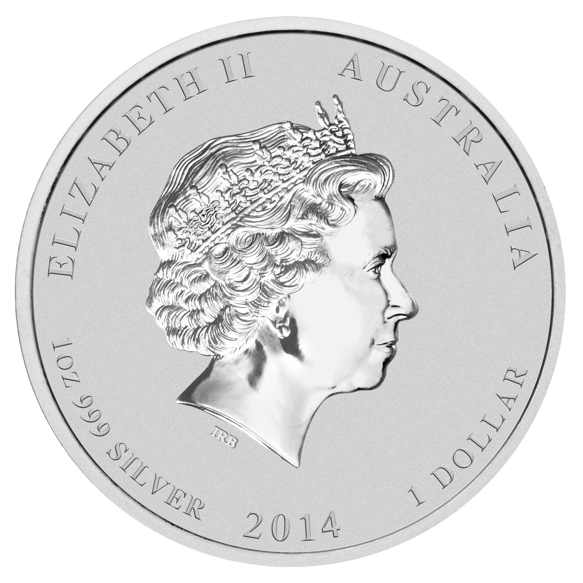 2014年 Lunar Series II 1 oz typeset 馬 Australian Lunar Series II 2014 Year of the Horse Typeset