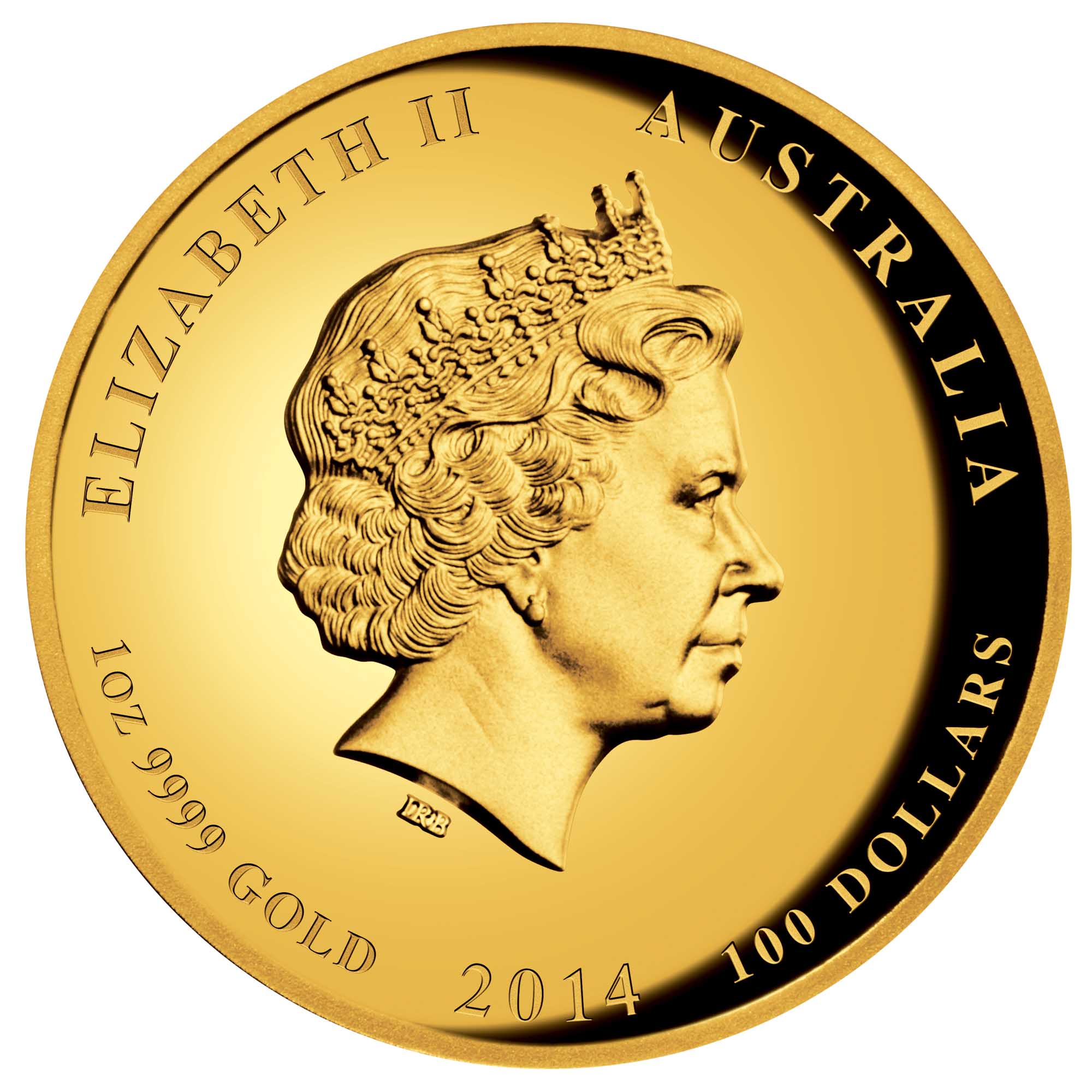 03 2014 YearOfTheHorse 1oz Gold HighRelief Proof Obverse HighRes