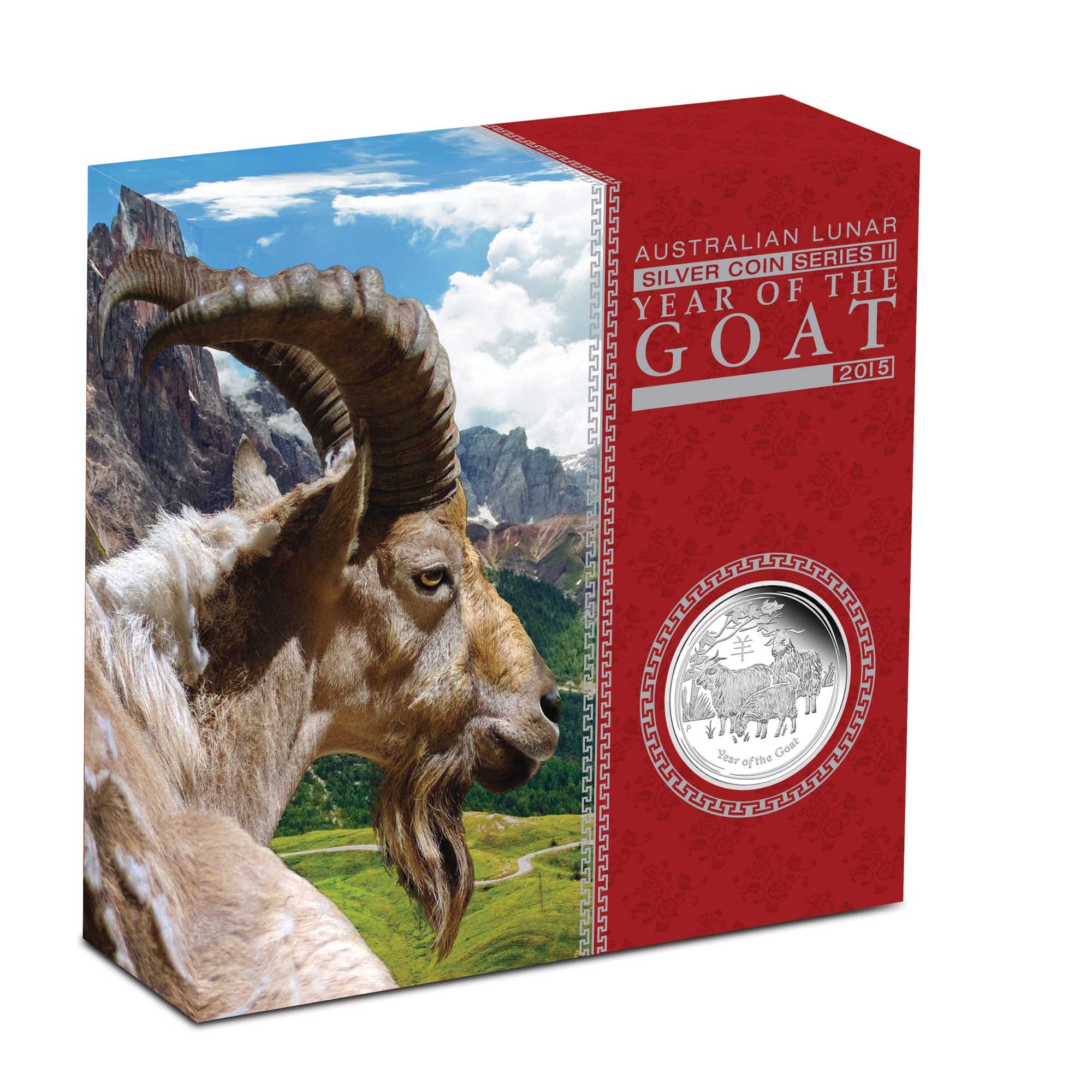05 2015 Lunar YearOfTheGoat Silver 5oz Proof InShipper HighRes
