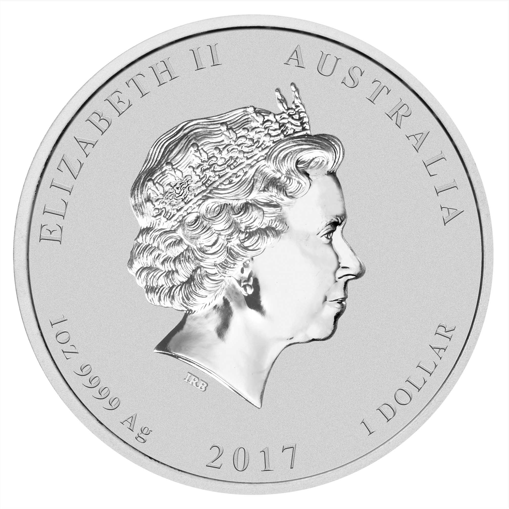 2017 Year of the Rooster 1oz Silver Gilded Edition