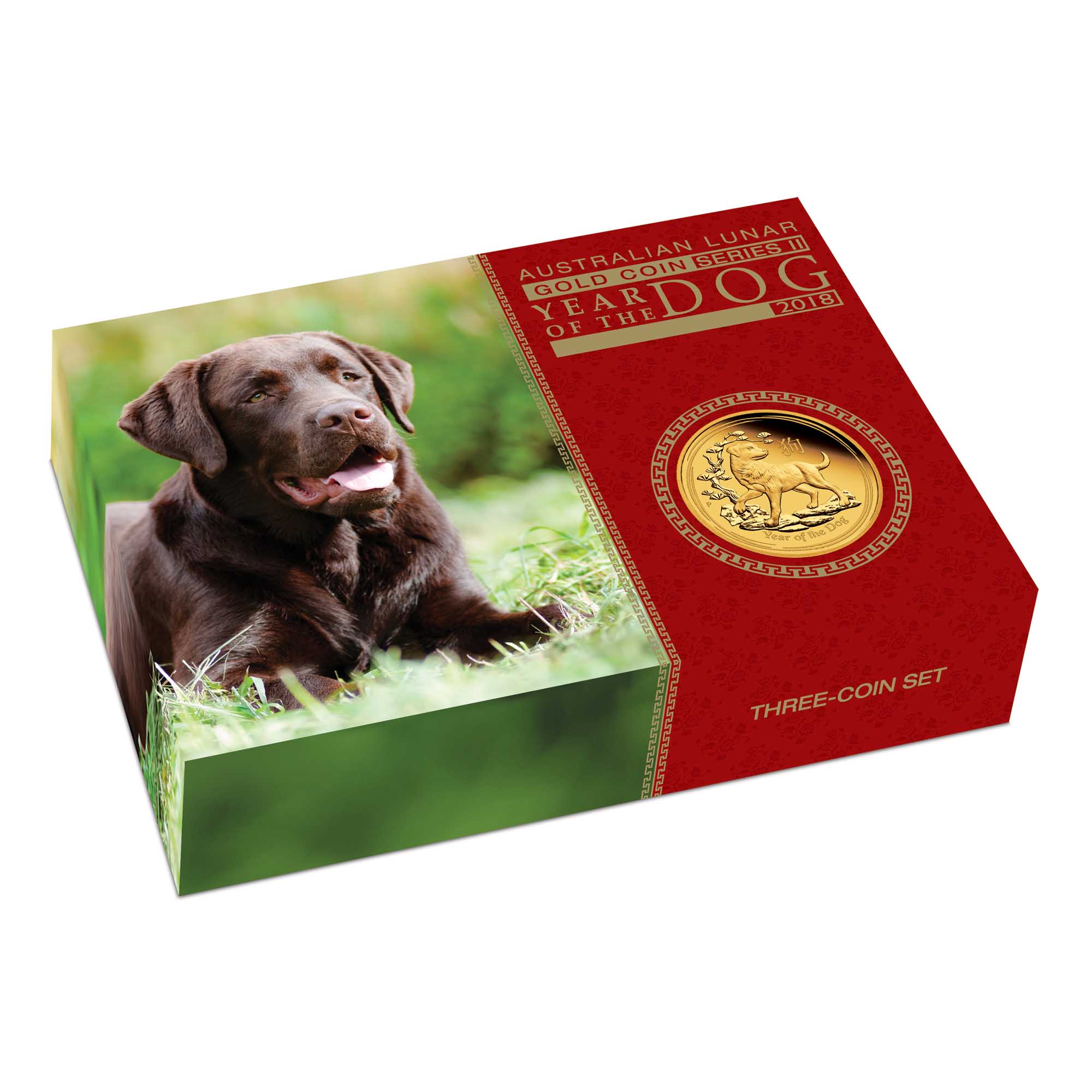 09 2018 YearOfTheDog Gold 3CoinSet Proof InShipper HighRes