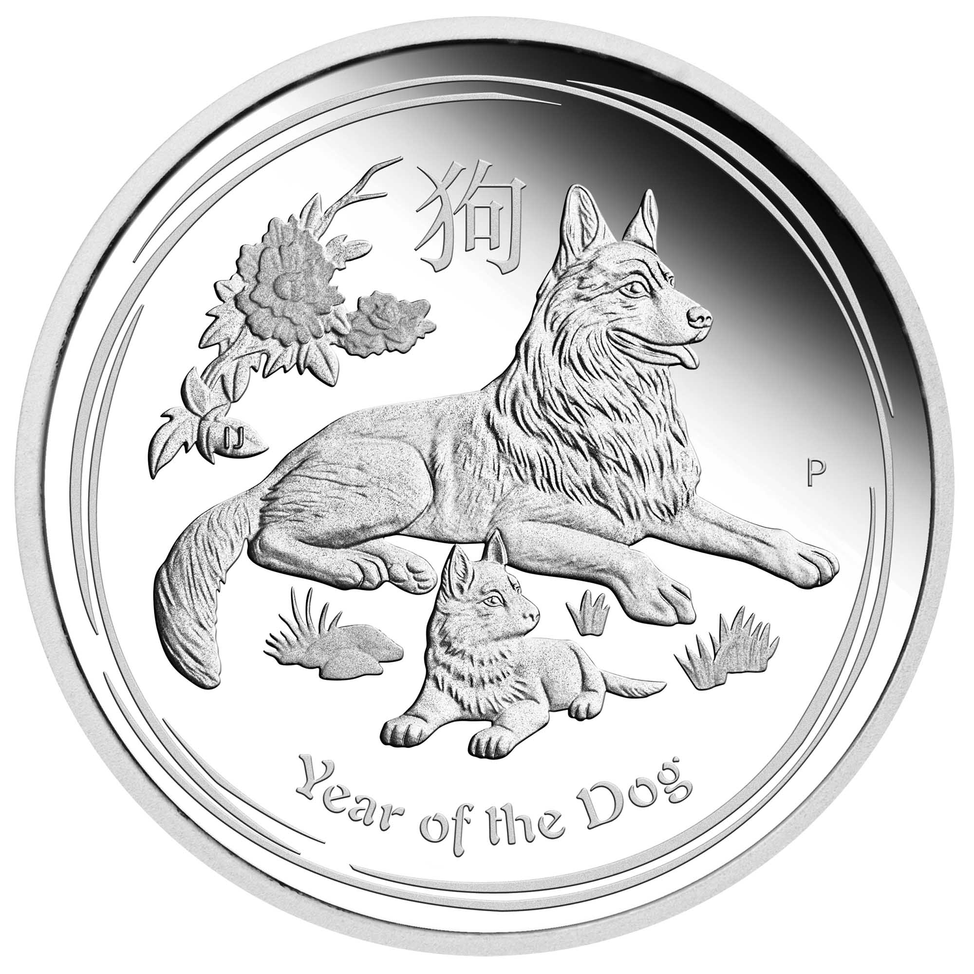 Australian LUNAR 銀貨　year of the dog 2018 2018 Australia Lunar Year of Dog Queen Elizabeth BIG Silver
