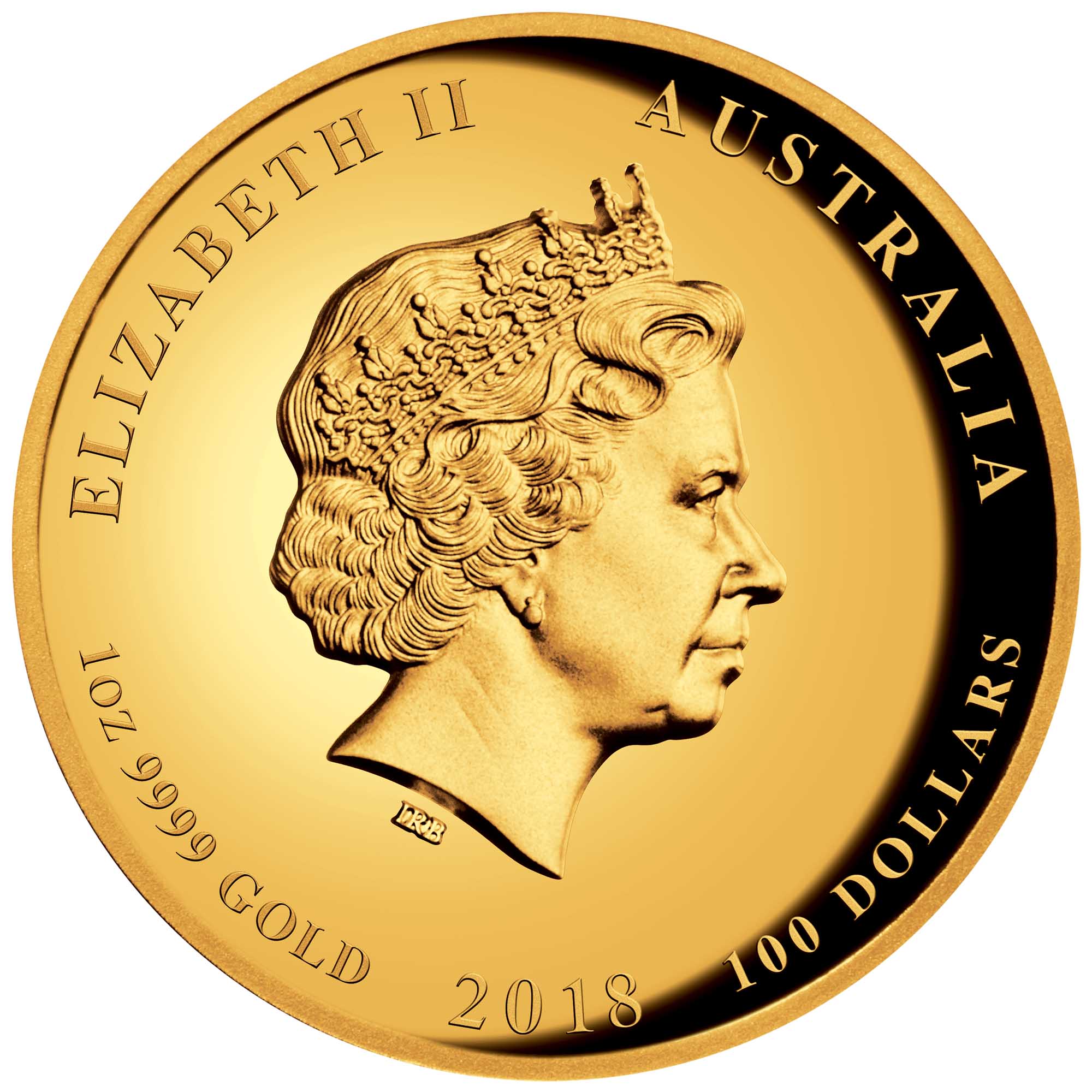 03 2018 YearOfTheDog Gold 1oz HighRelief Proof Obverse HighRes