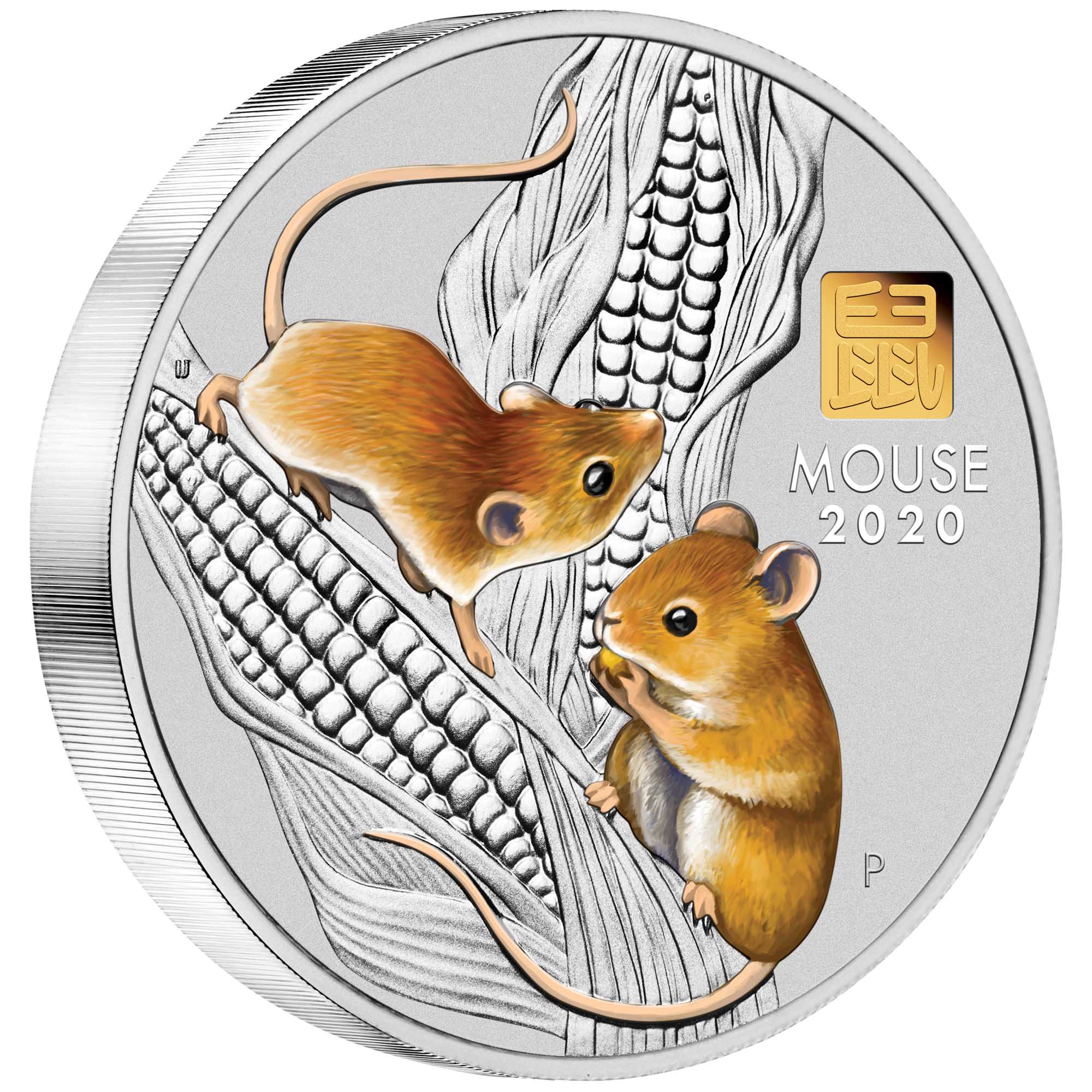 01 australian lunar coin series iii 2020 year of the mouse 2019 1kg silver gold privy OnEdge