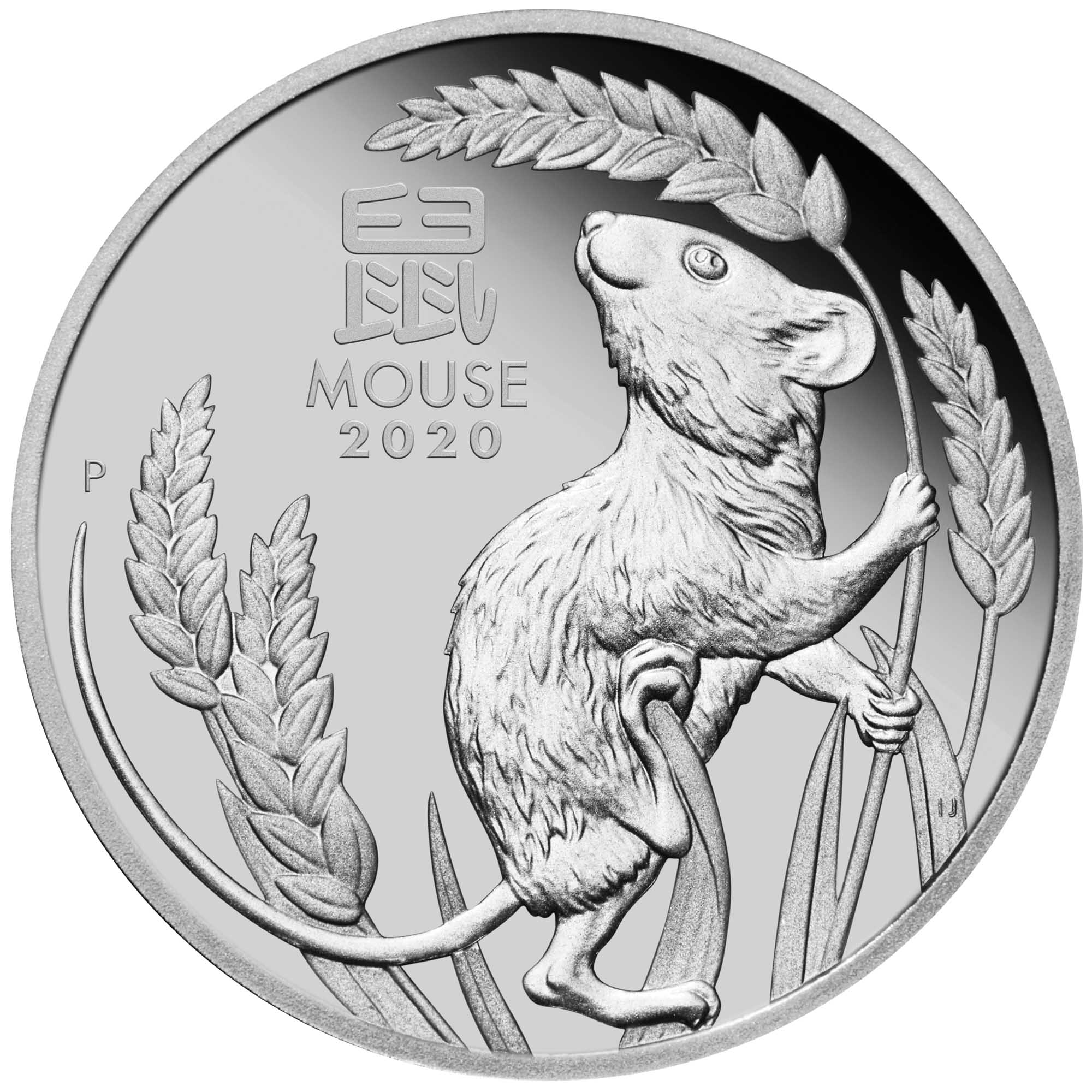 02 australian lunar series iii year of the mouse 2019 1oz platinum proof StraightOn
