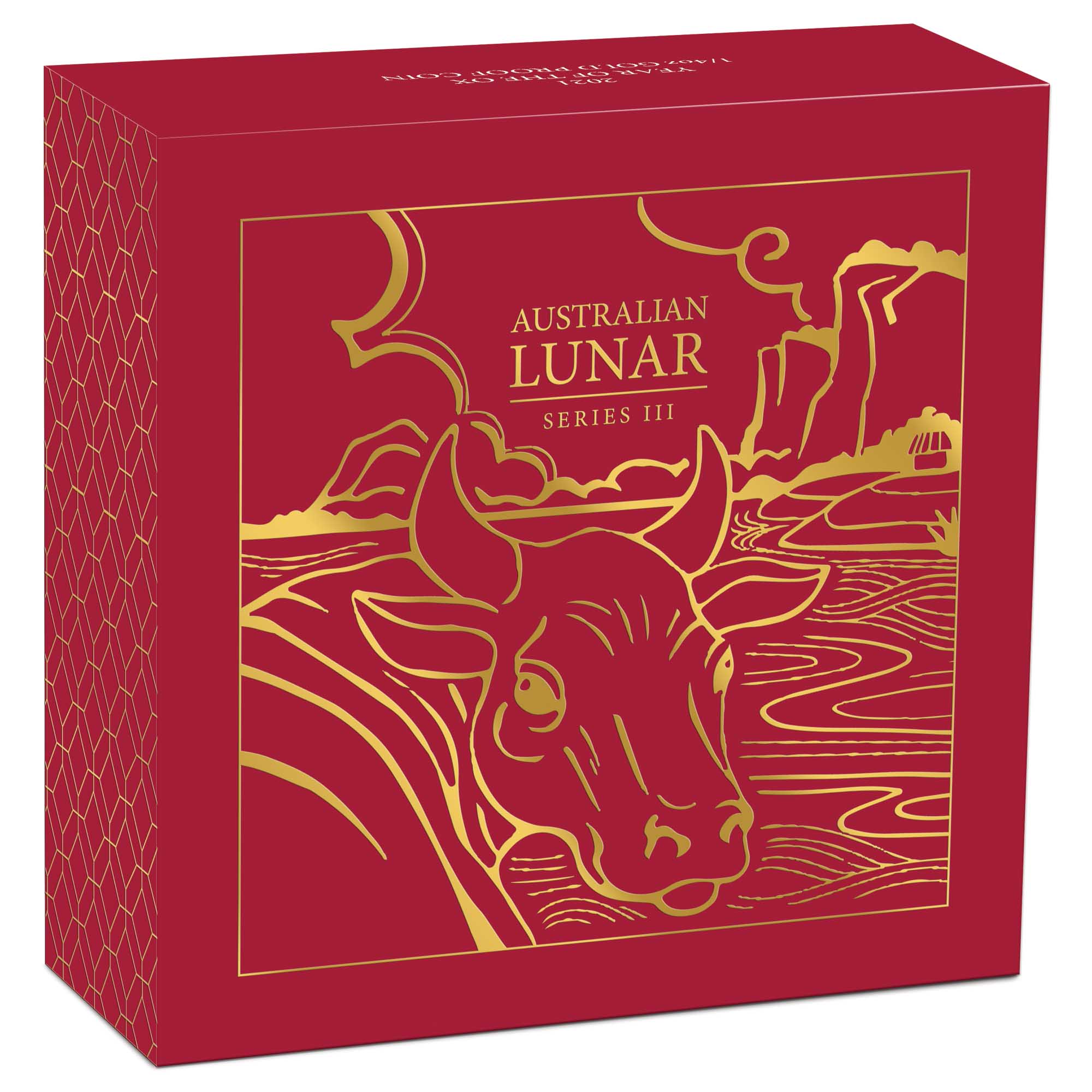 05 australian lunar series iii 2021 year of the ox gold proof InShipper