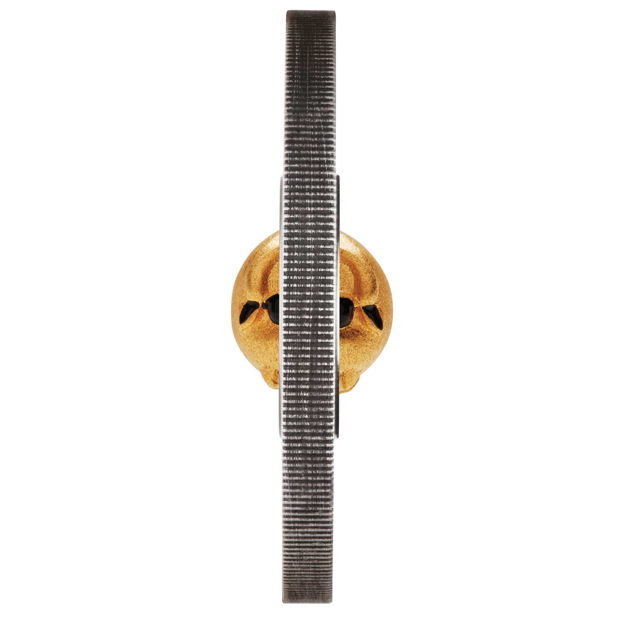 02 year of the ox rotating charm 2021 1oz silver antiqued coin SideOn