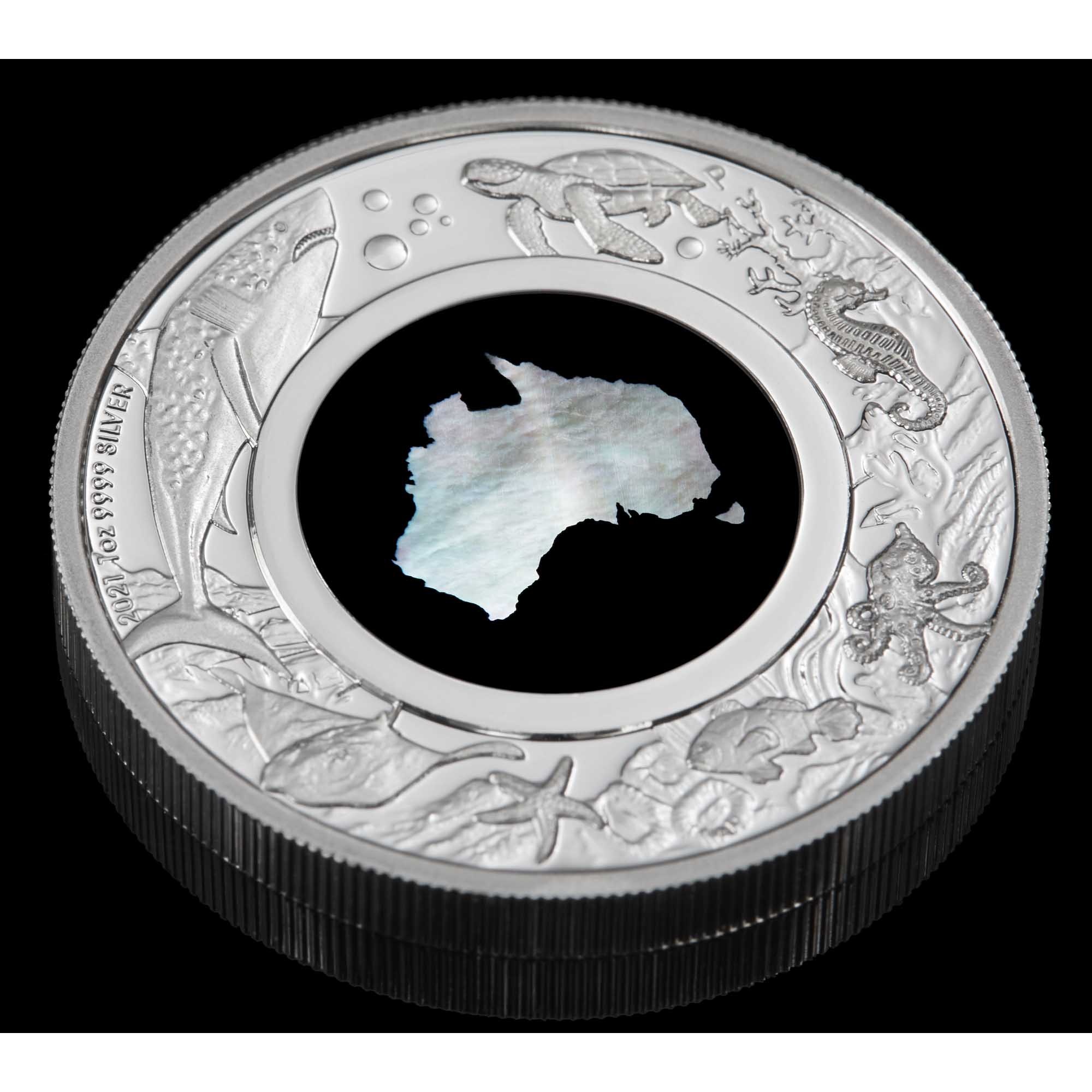 06 2021 Great Southern Land 1oz Silver Proof MotherOfPearl MacroMood HighRes