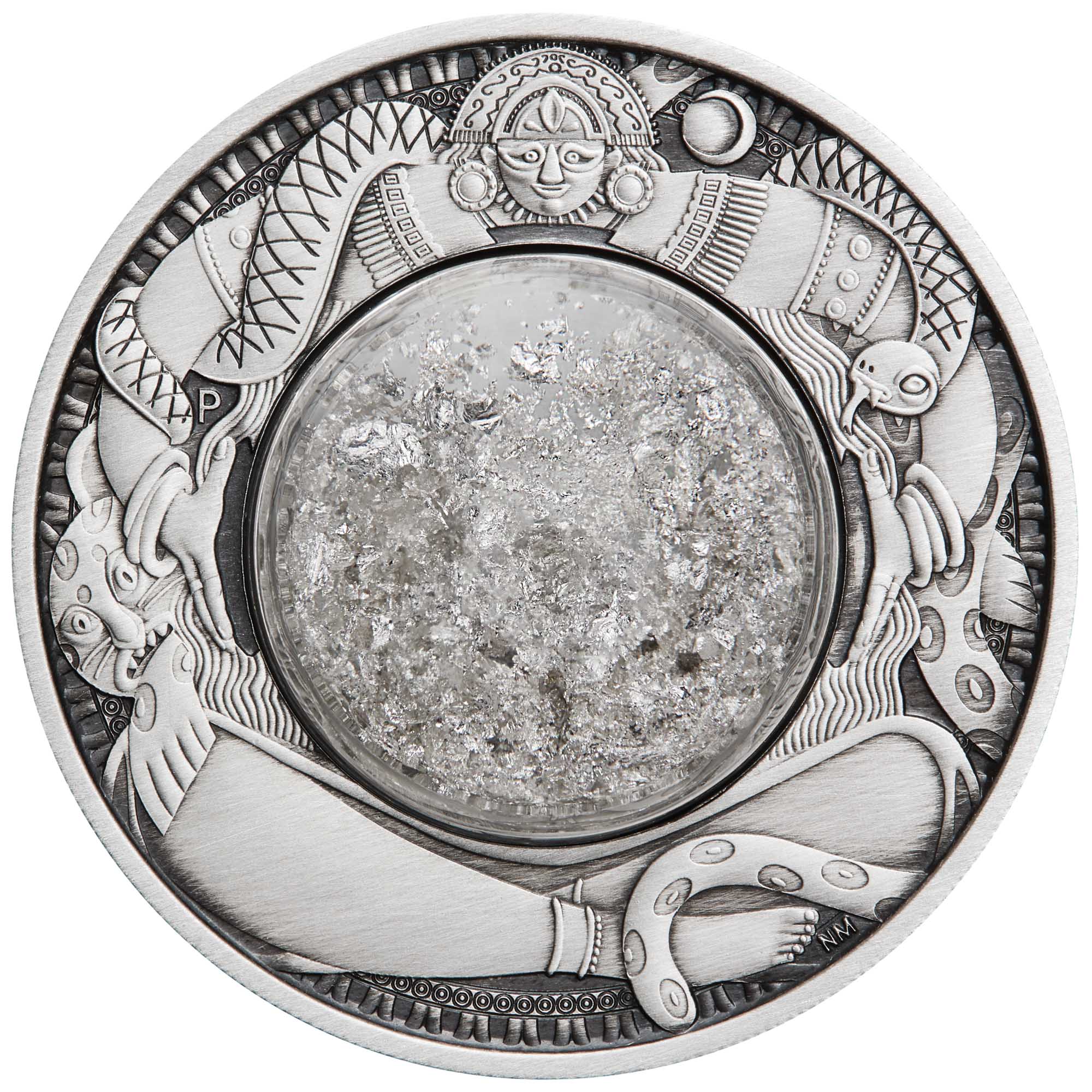 02 tears of the moon 2021 2oz silver antiqued StraightOn