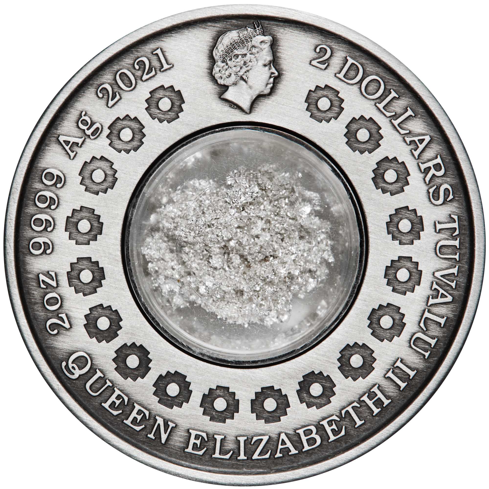 04 tears of the moon 2021 2oz silver antiqued Obverse