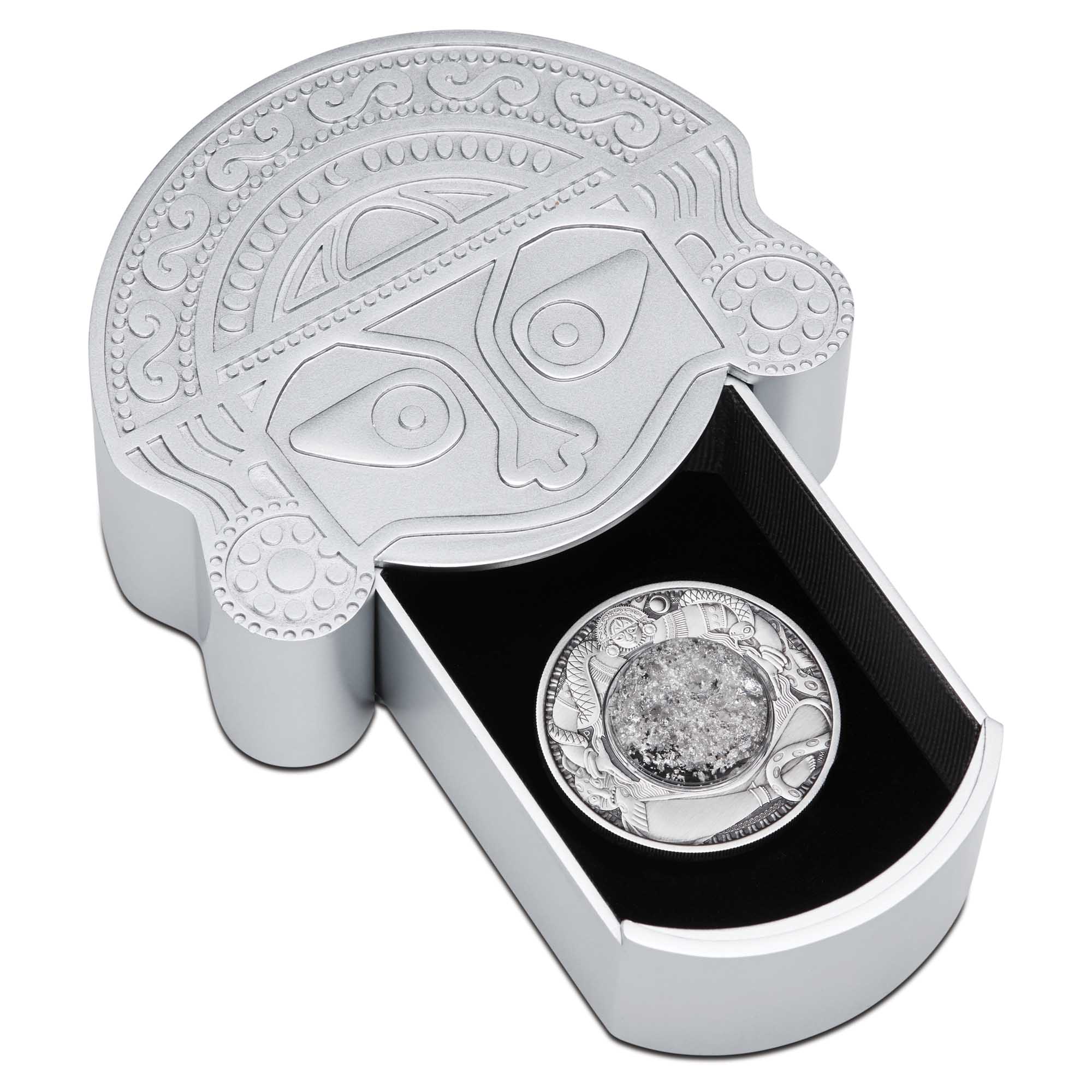 05 tears of the moon 2021 2oz silver antiqued InCase