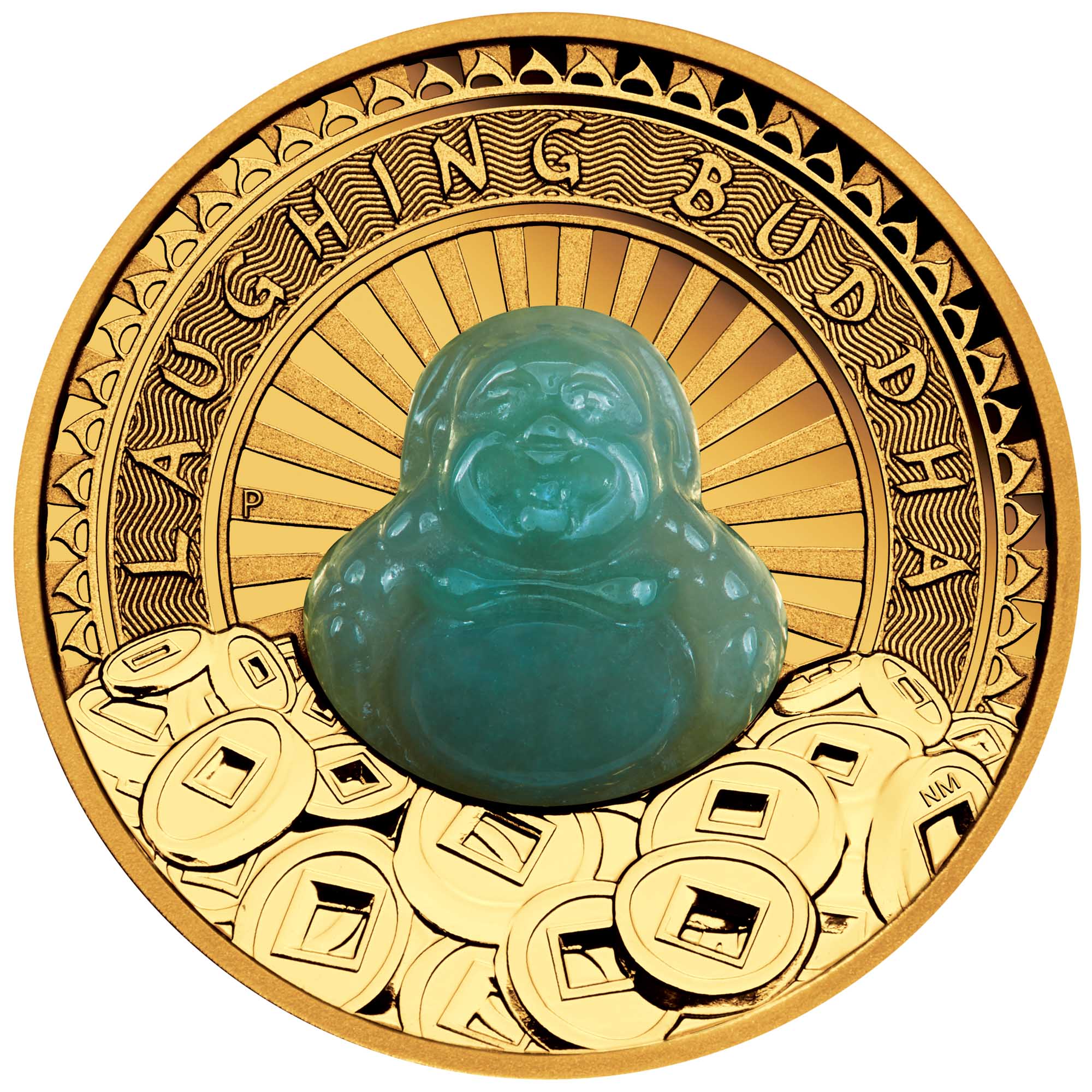 02 laughing buddha 2021 1oz gold proof StraightOn