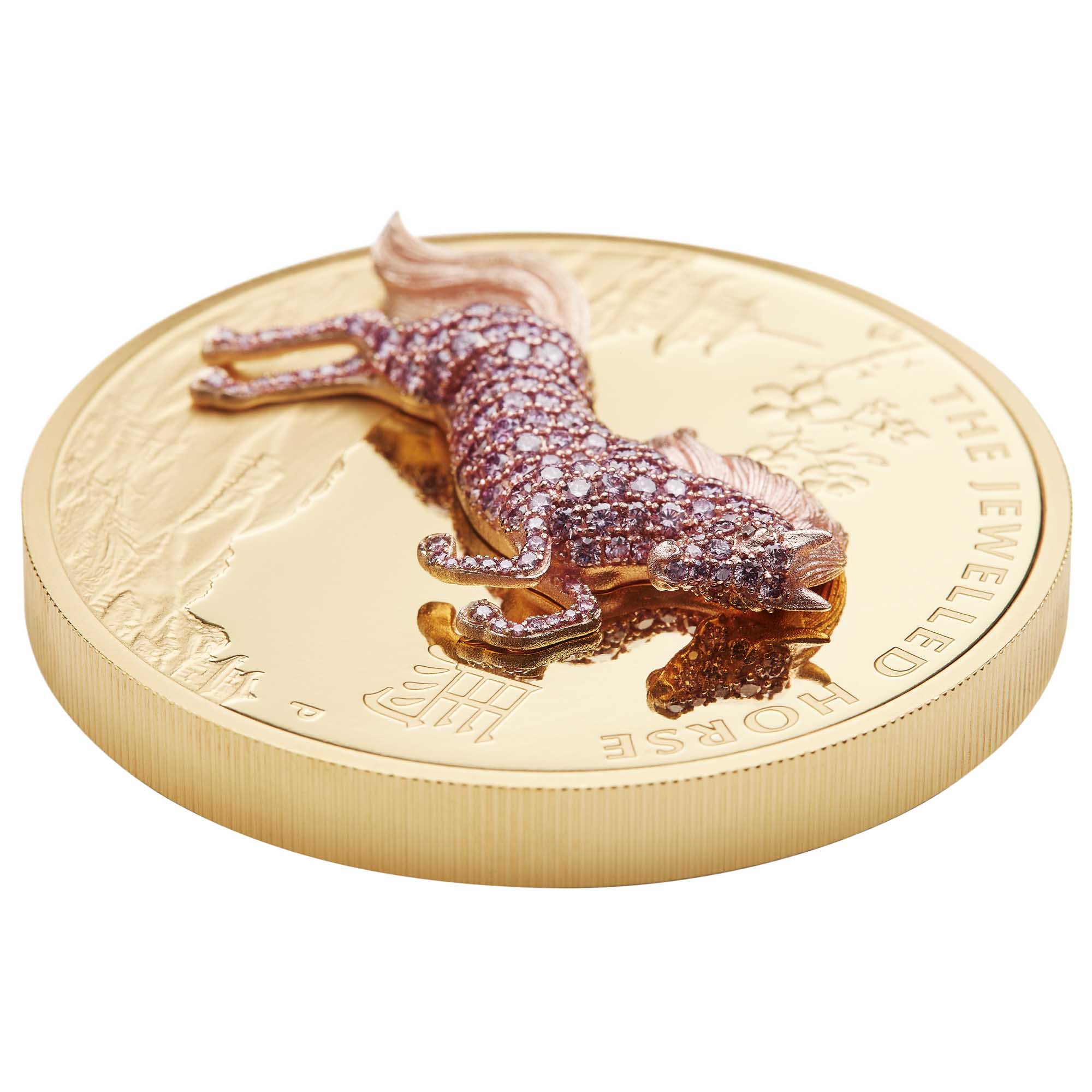 03 the jewelled horse 2021 10oz gold proof Flat