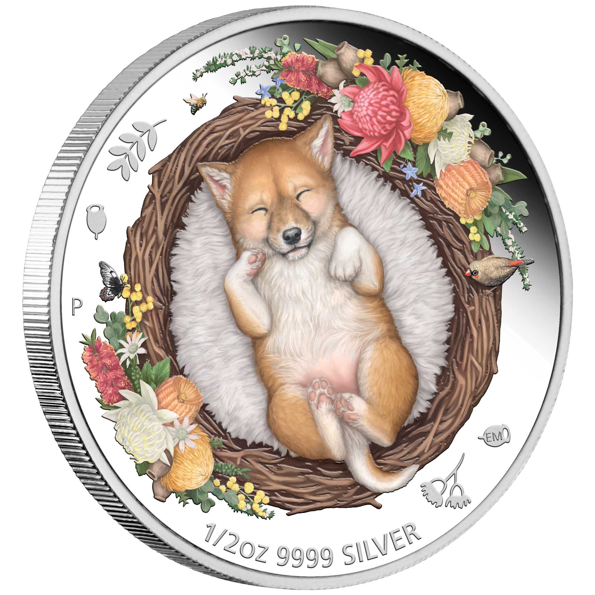 01 dreaming down under 2013 dingo 2021 1 2oz silver proof OnEdge