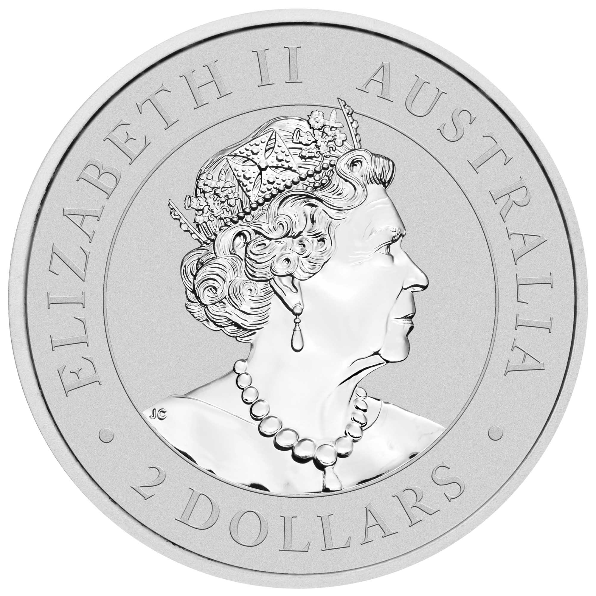 Wedge-tailed eagle 2021 2oz silver piedfort coin