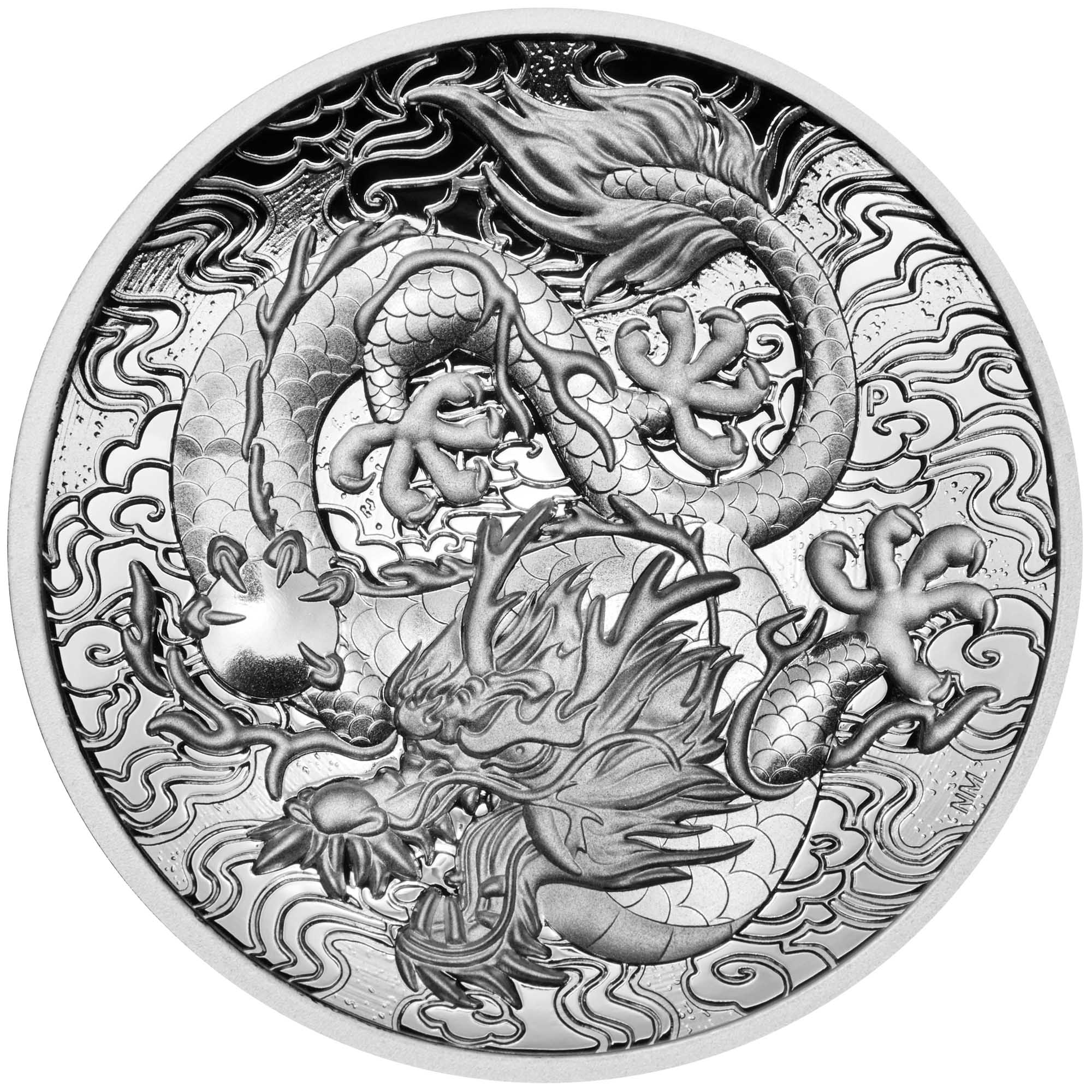 Dragon 2021 2oz Silver Proof High Relief Coin
