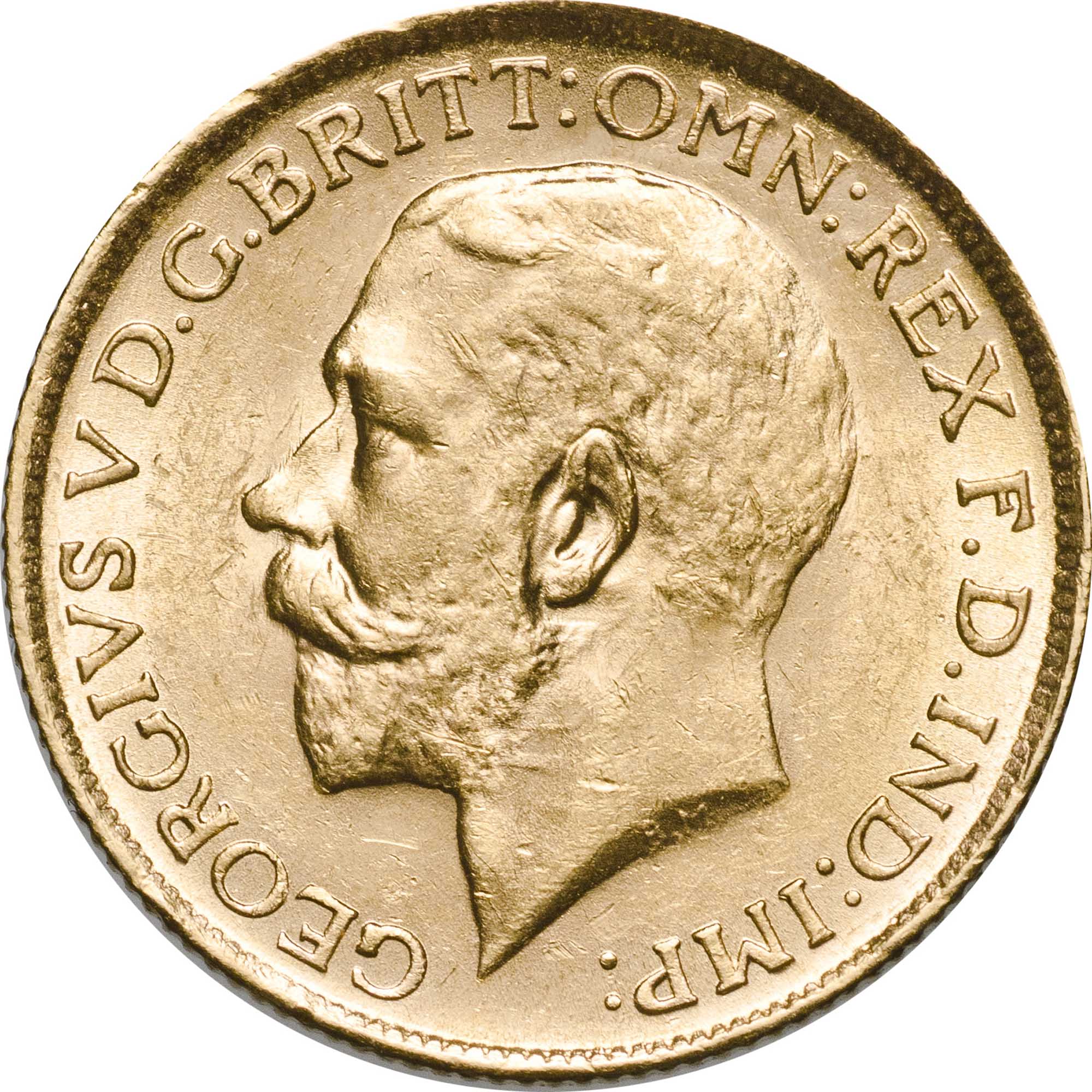 3   1916 KGV Lge Head Sov Obv