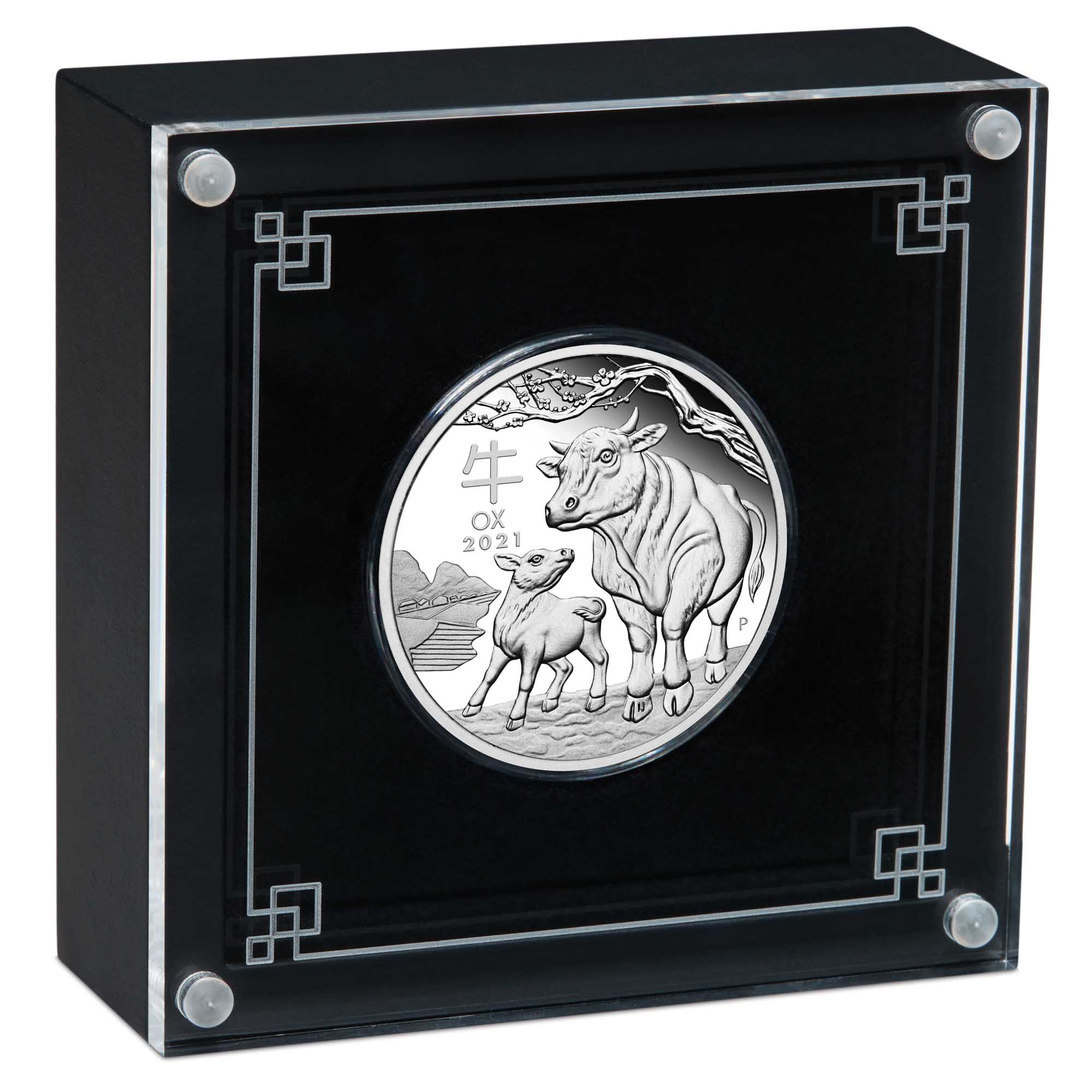 Australian Lunar Series III 2021 Year of the Ox 1oz Silver Proof Coin