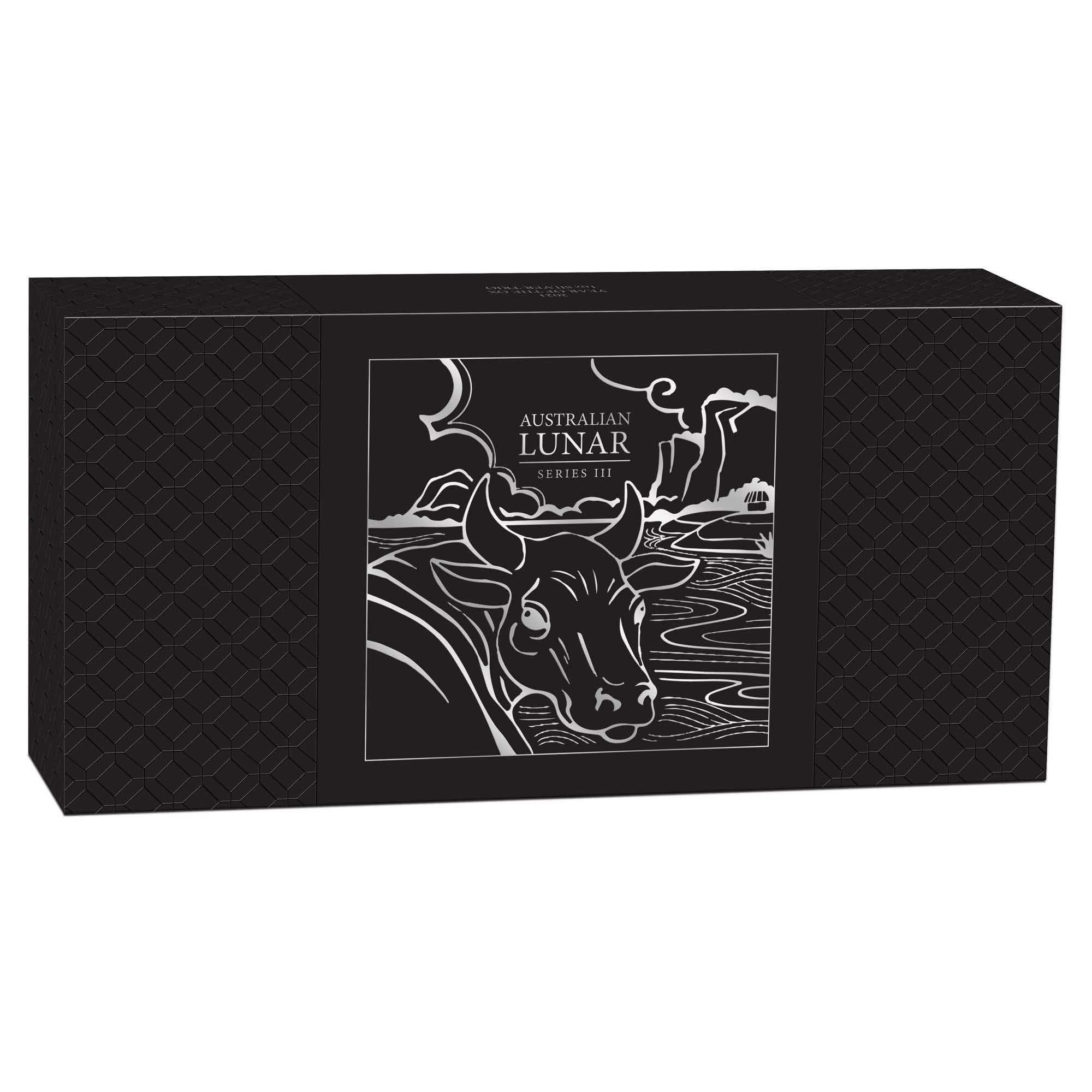 07 2021 year of the ox silver proof two coin set InShipper