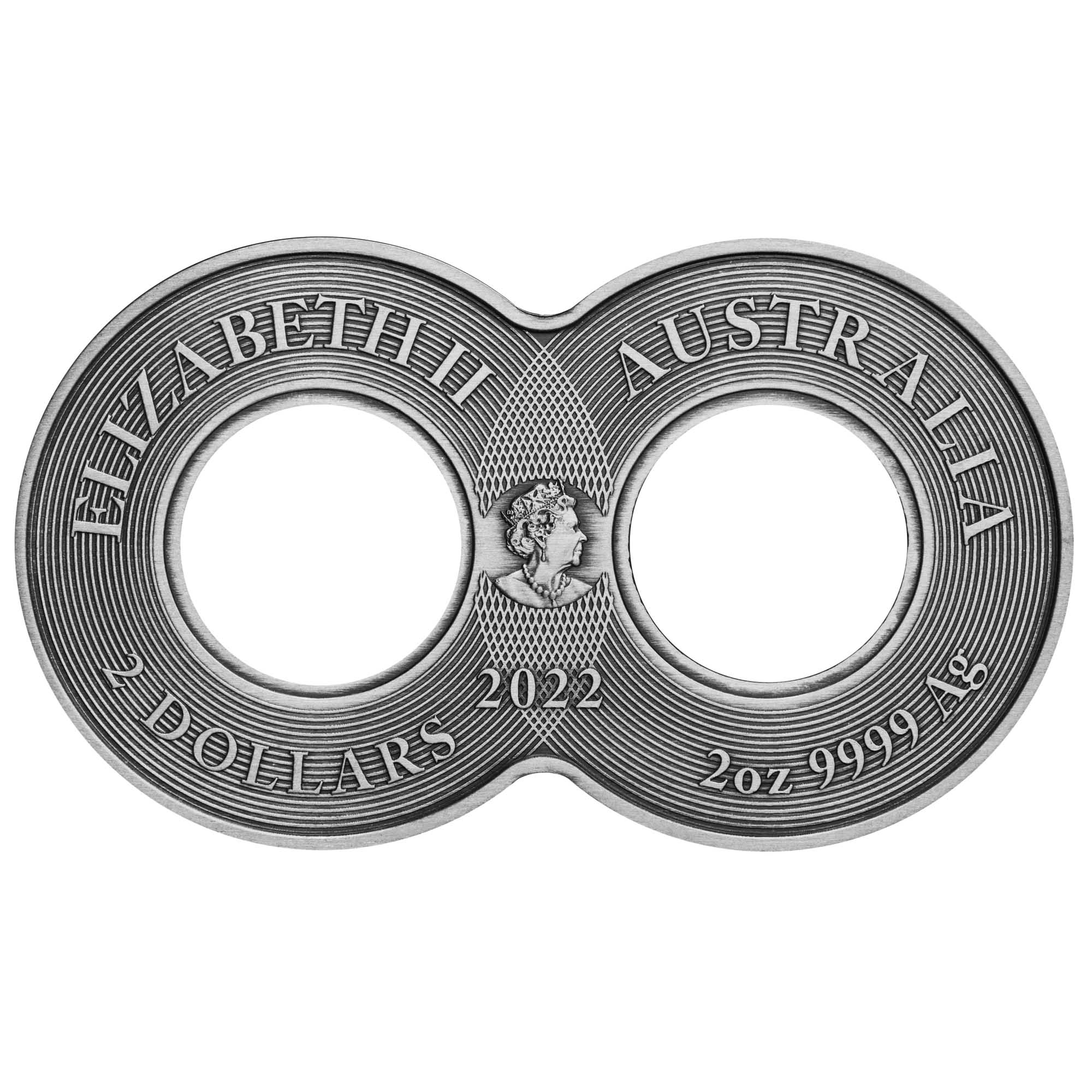 03 2022 Ouroboros Infinity 2oz Silver Antiqued Coin Obverse HighRes