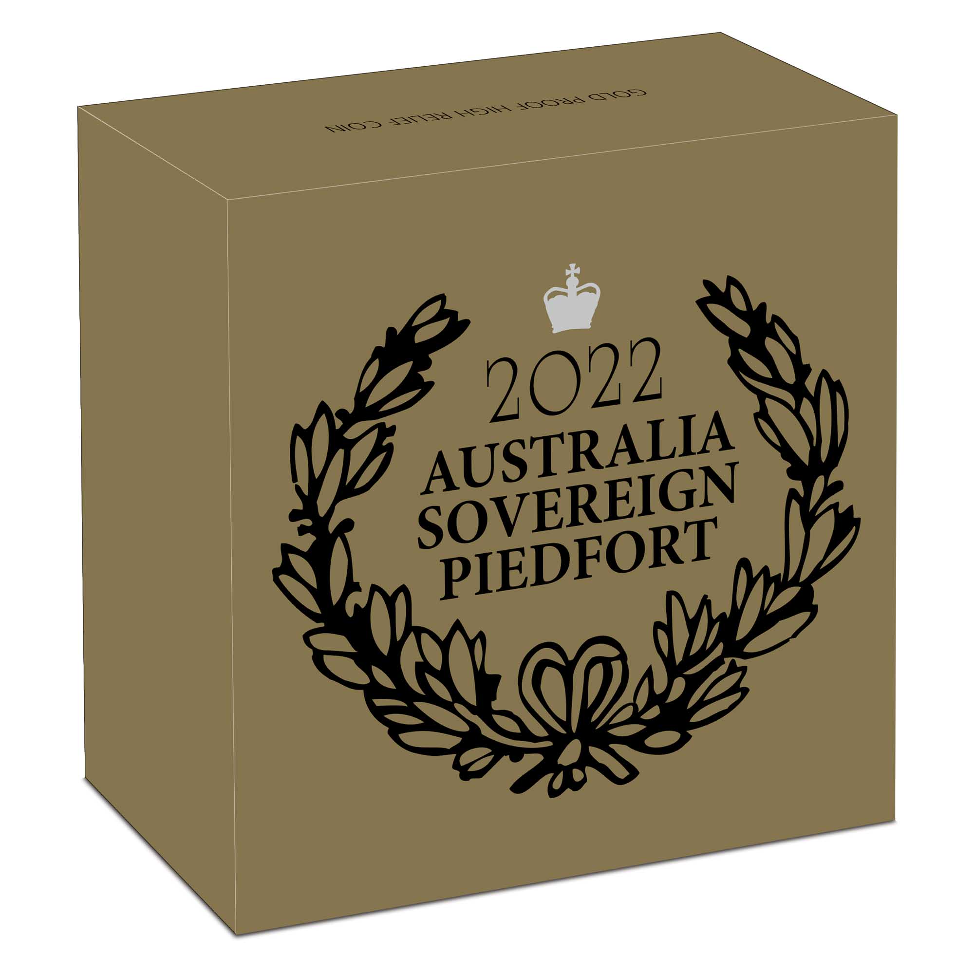05 2022 AustraliaSovereign Gold Proof High Relief Coin Coin InShipper HighRes
