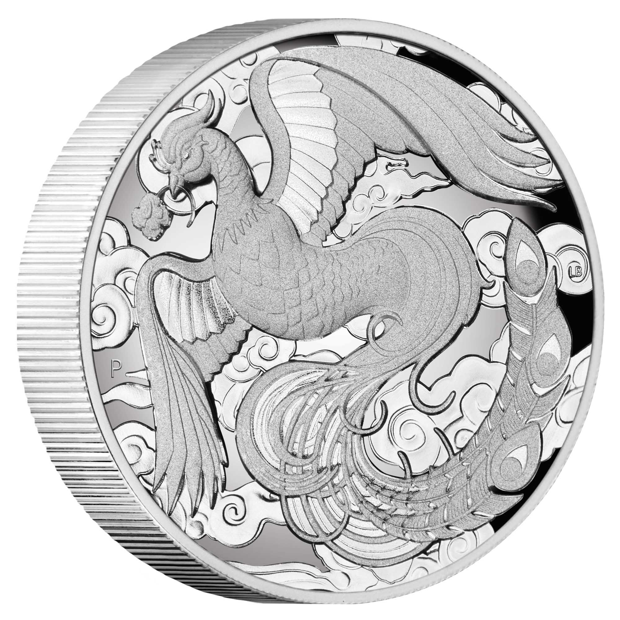 05 2022 phoenix 2oz silver proof high relief coin on edge HighRes