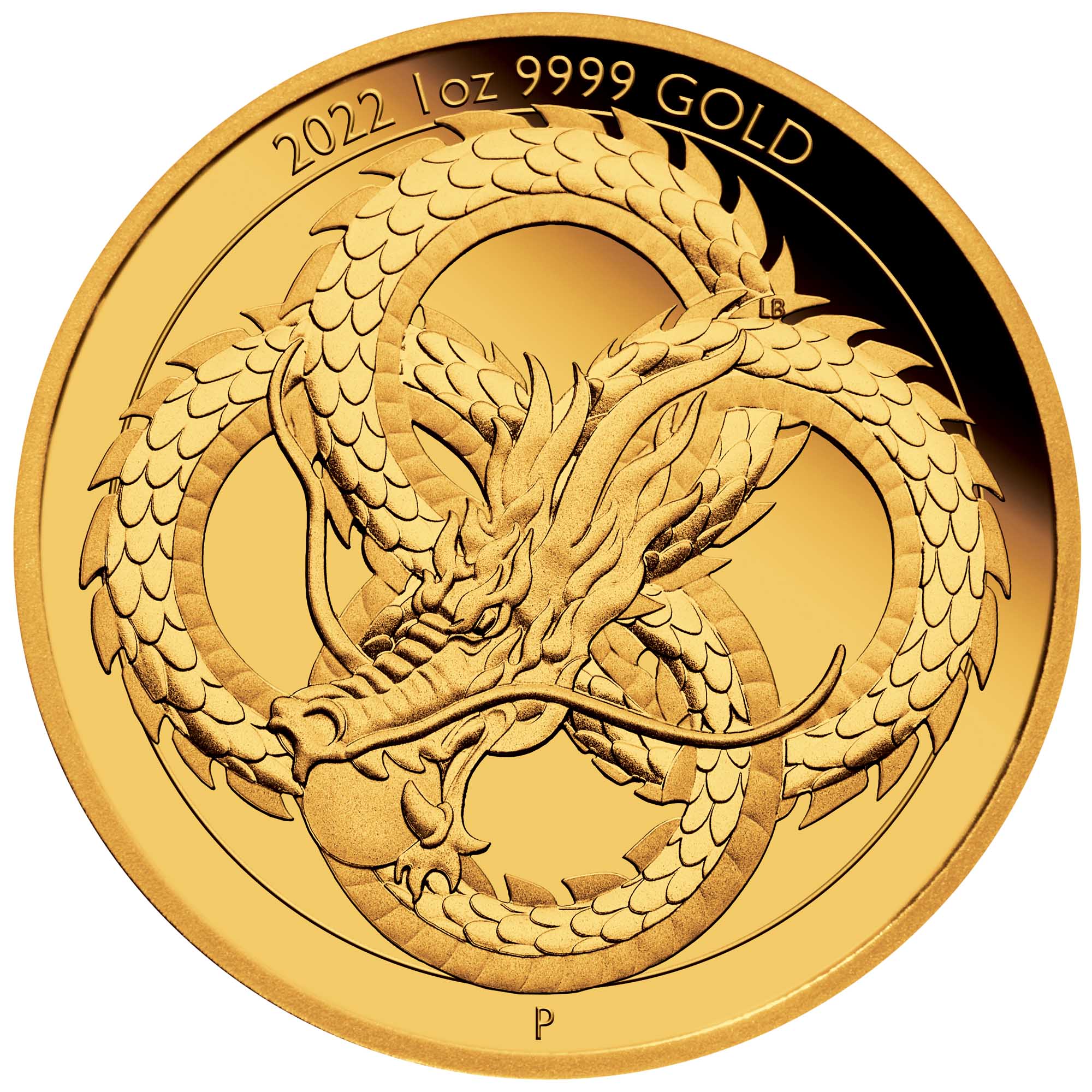 02 2022 Dragon 1oz Gold Proof StrightOn HighRes