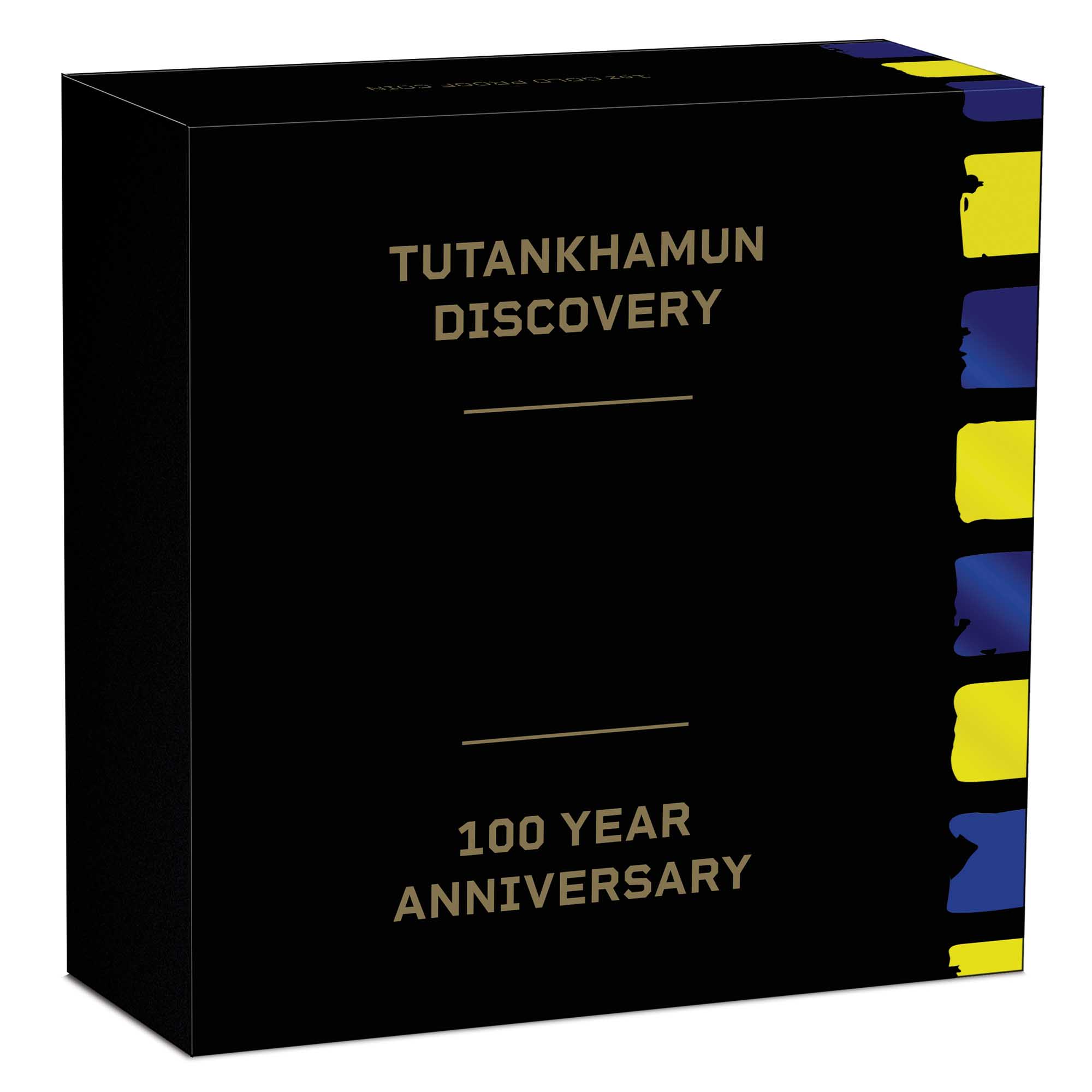 05 2022 Tutankhamen 100th Anniversary 1oz Gold  Coloured Coin InShipper HighRes