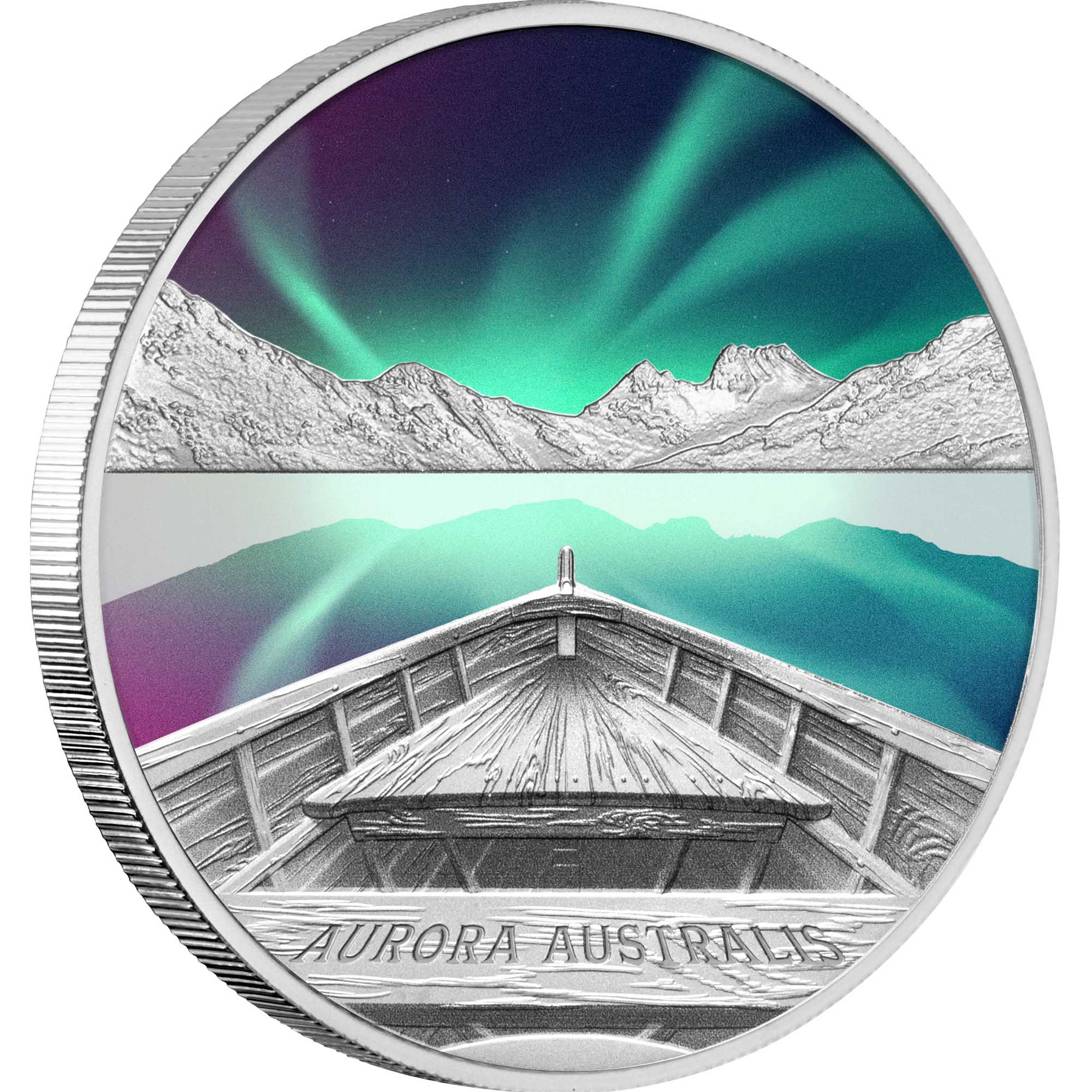 00 TV 2022 $1 AURORA AUSTRALIS 1oz SILPF Rev Left