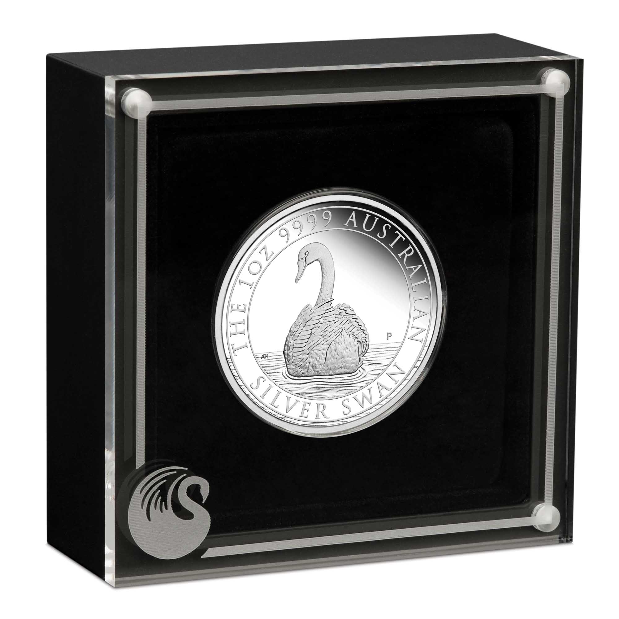 04 2023 AustralianSwan 1oz  Silver Proof Coin InCase HighRes