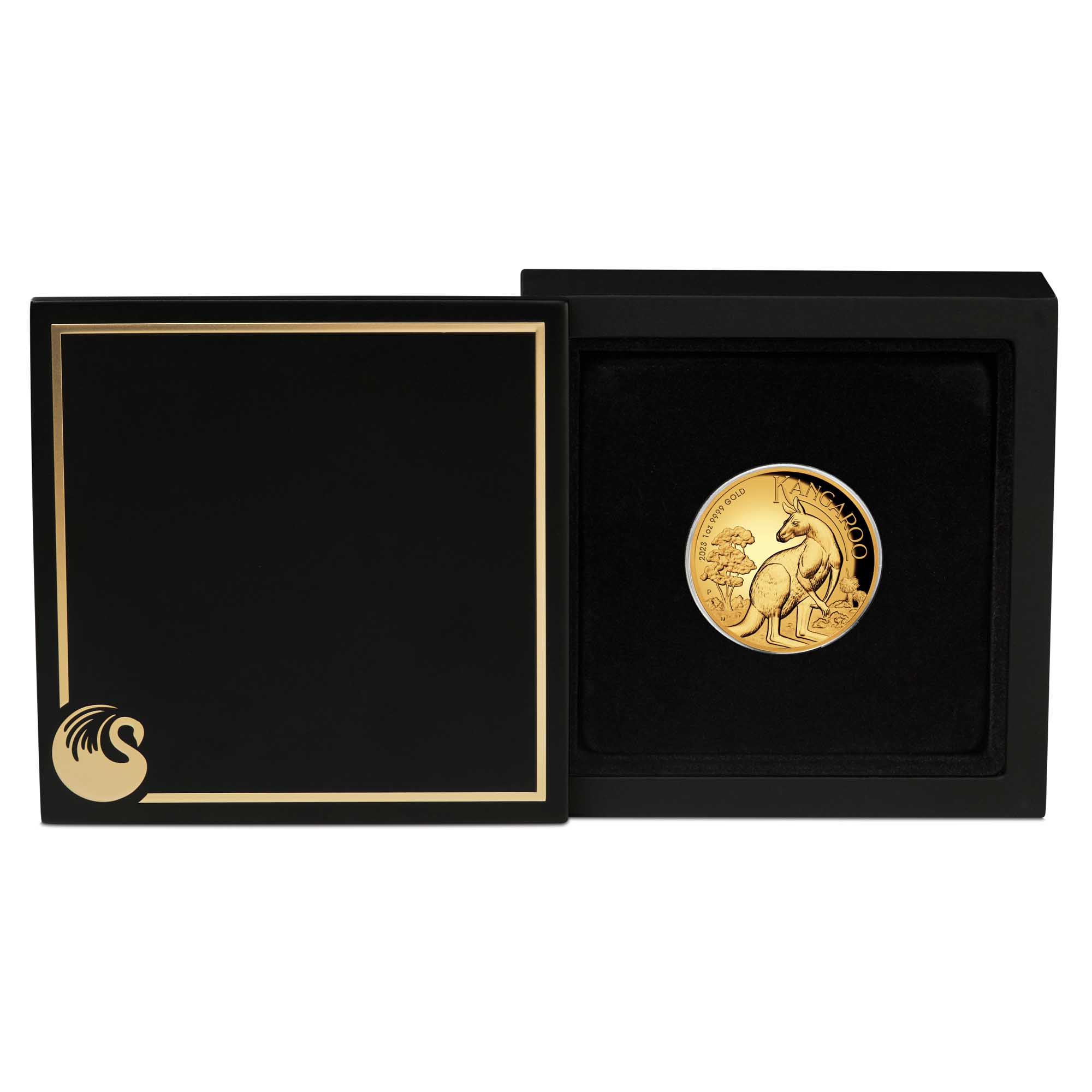 04 2023 Australian Kangaroo 1oz Gold Proof High Relief Coin InCase HighRes