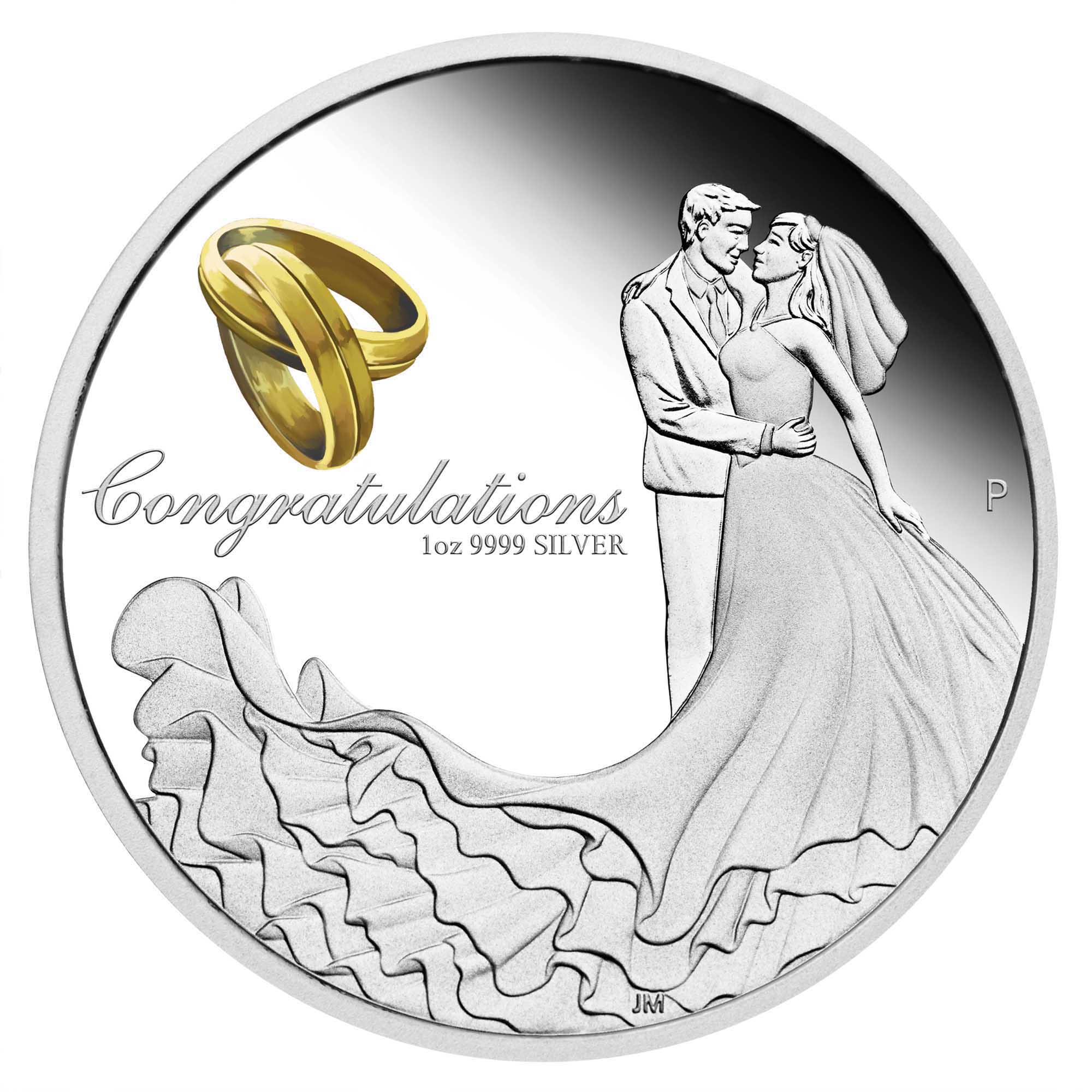 02 2023 Wedding Silver 1oz Proof StraightOn HighRes V4