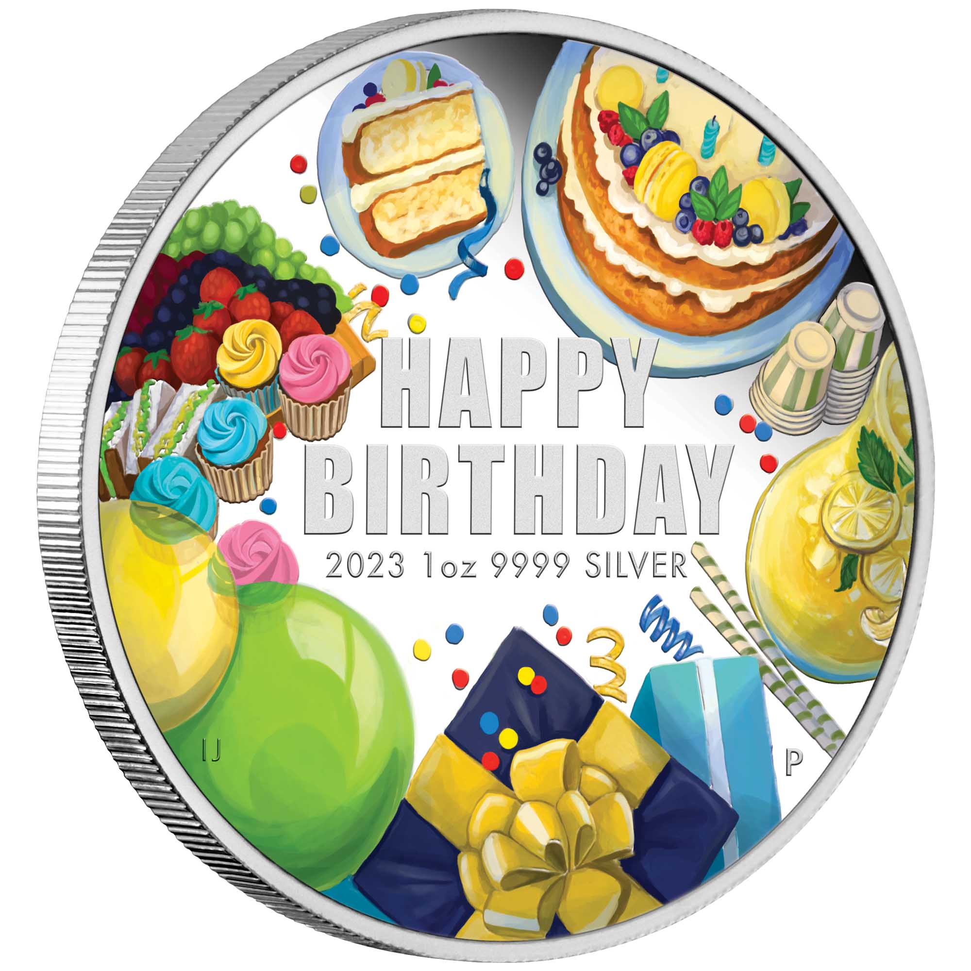 01 2023 HappyBirthday 1oz Silver Proof Coloured On Edge HighRes
